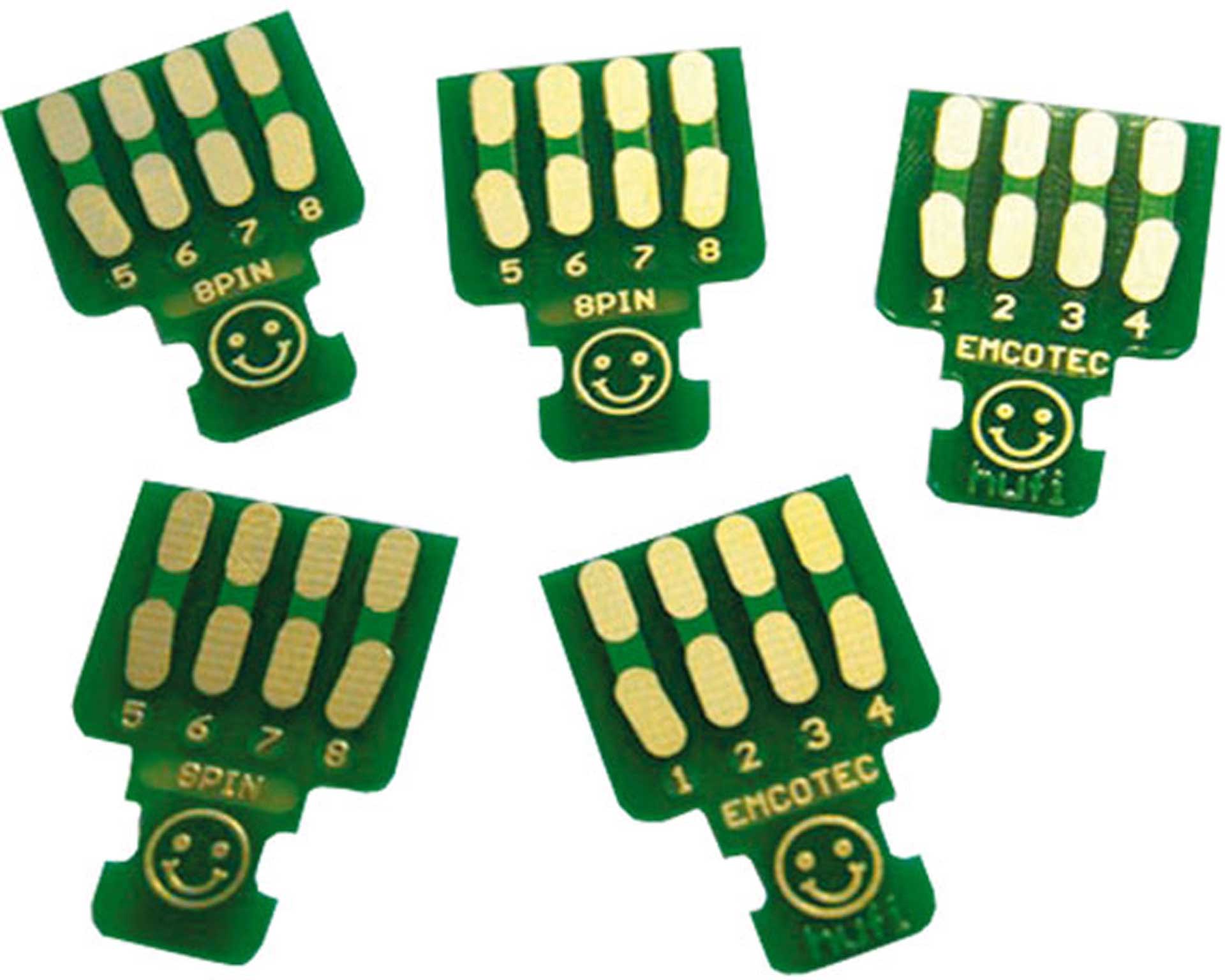 EMCOTEC SOLDERING BOARDS 8-PIN 5PCS. SUITABLE FOR EMCOTEC A85305 / A85310