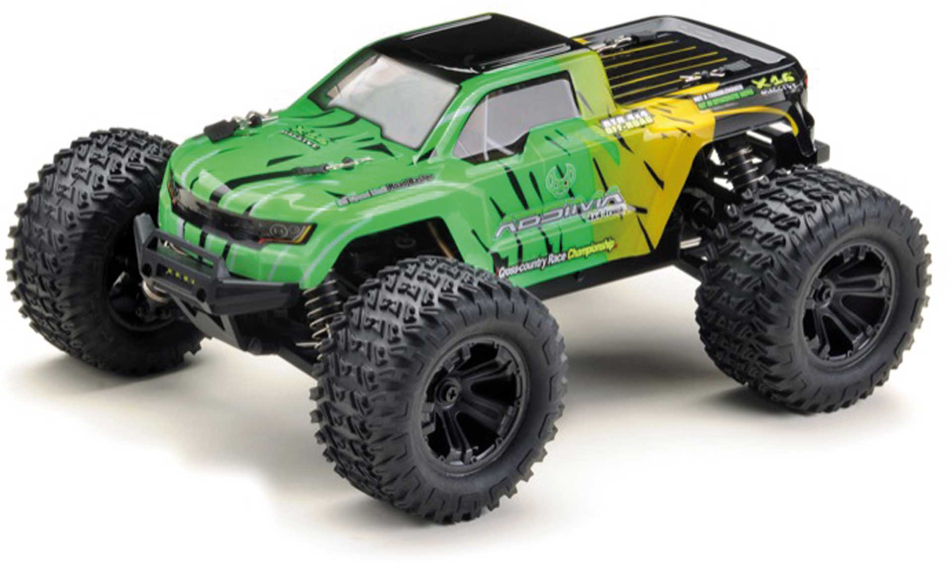 ABSIMA Monster Truck "MINI AMT" 1/16 yellow/green 4WD RTR