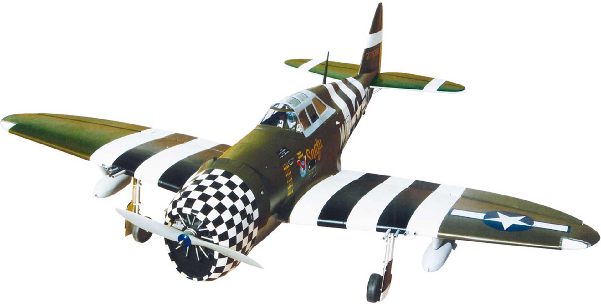 Seagull Models ( SG-Models ) P-47G THUNDERBOLT 60 "SNAFU" MIT EINZIEHFAHRWERK UND BELEUCHTUNG