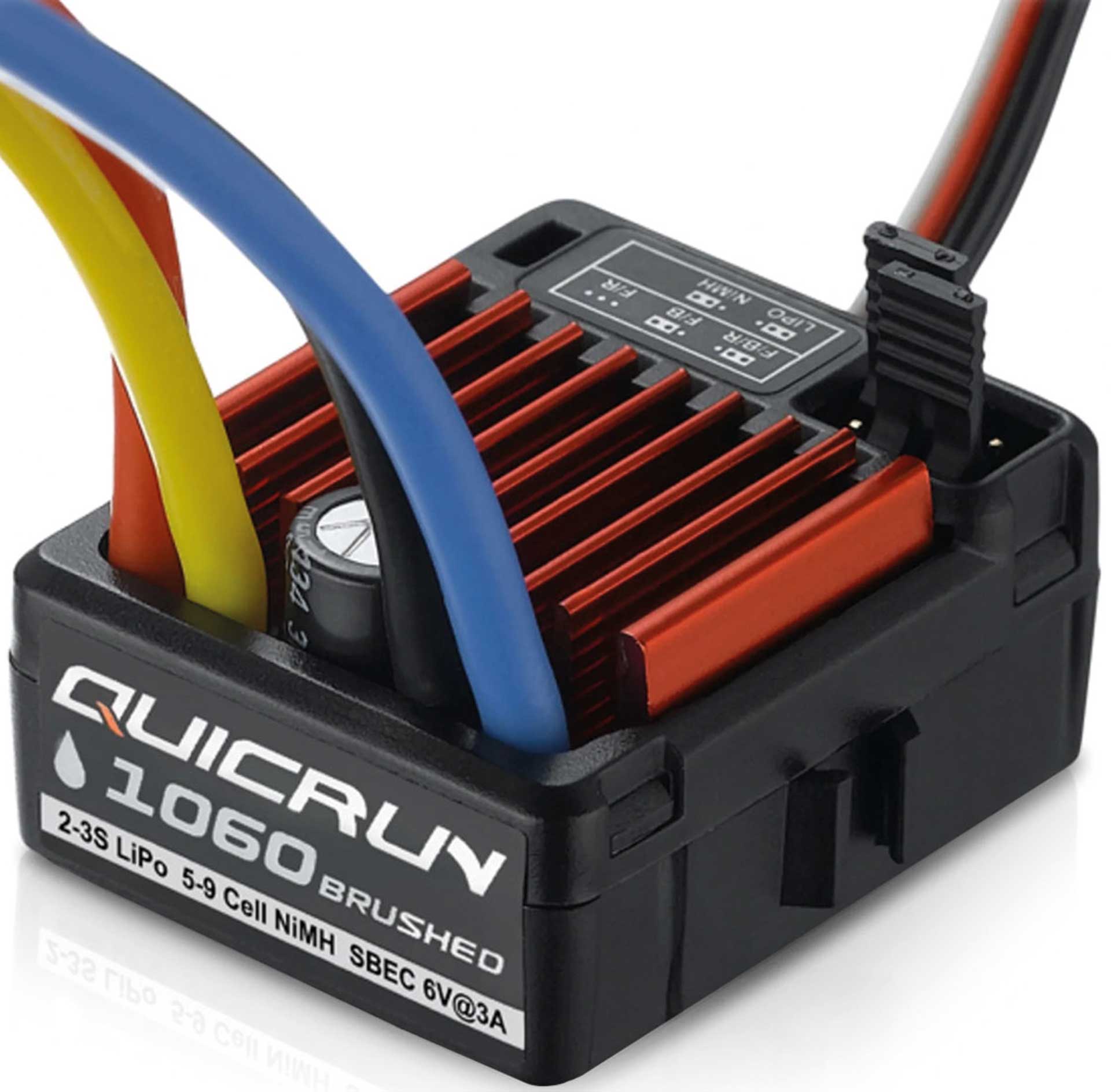 HOBBYWING QuicRun 1060 brushed ESC T-Plug 60A - for 1:10