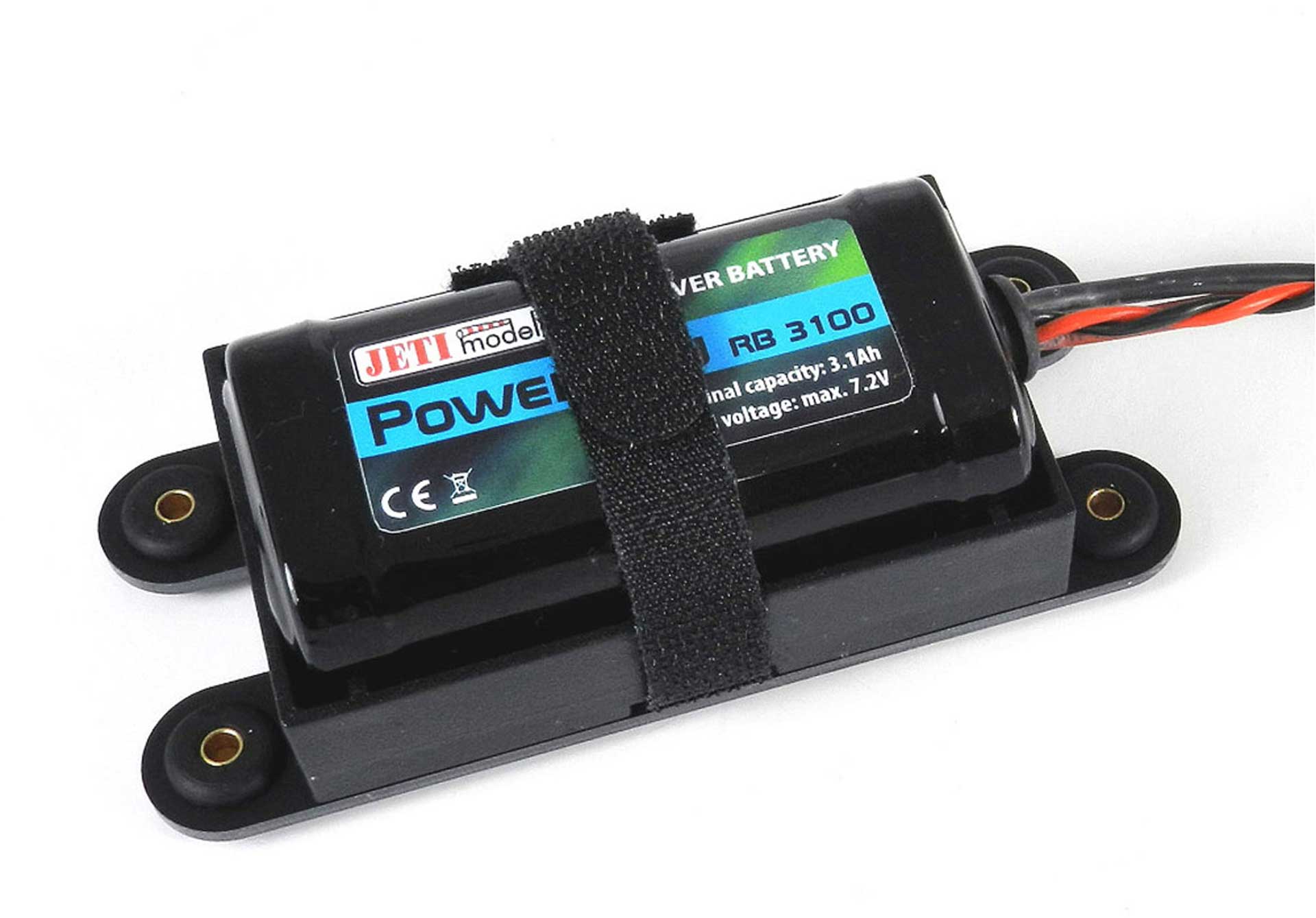 JETI RECEIVER BATTERY POWER ION 3100 MAH 2S1P 7.2 VOLT MPX AND JR CABLES