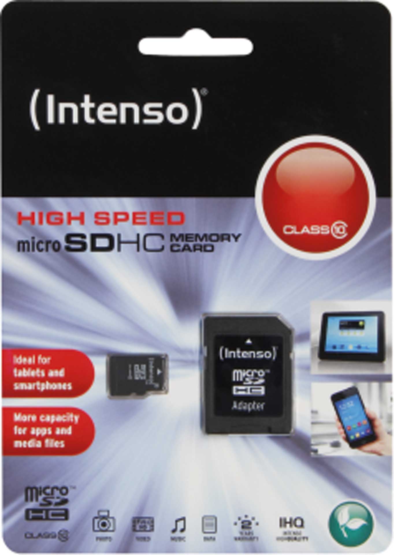 Intenso Micro SDHC 32GB Class 10 Speicherkarte inkl SD-Adapter 