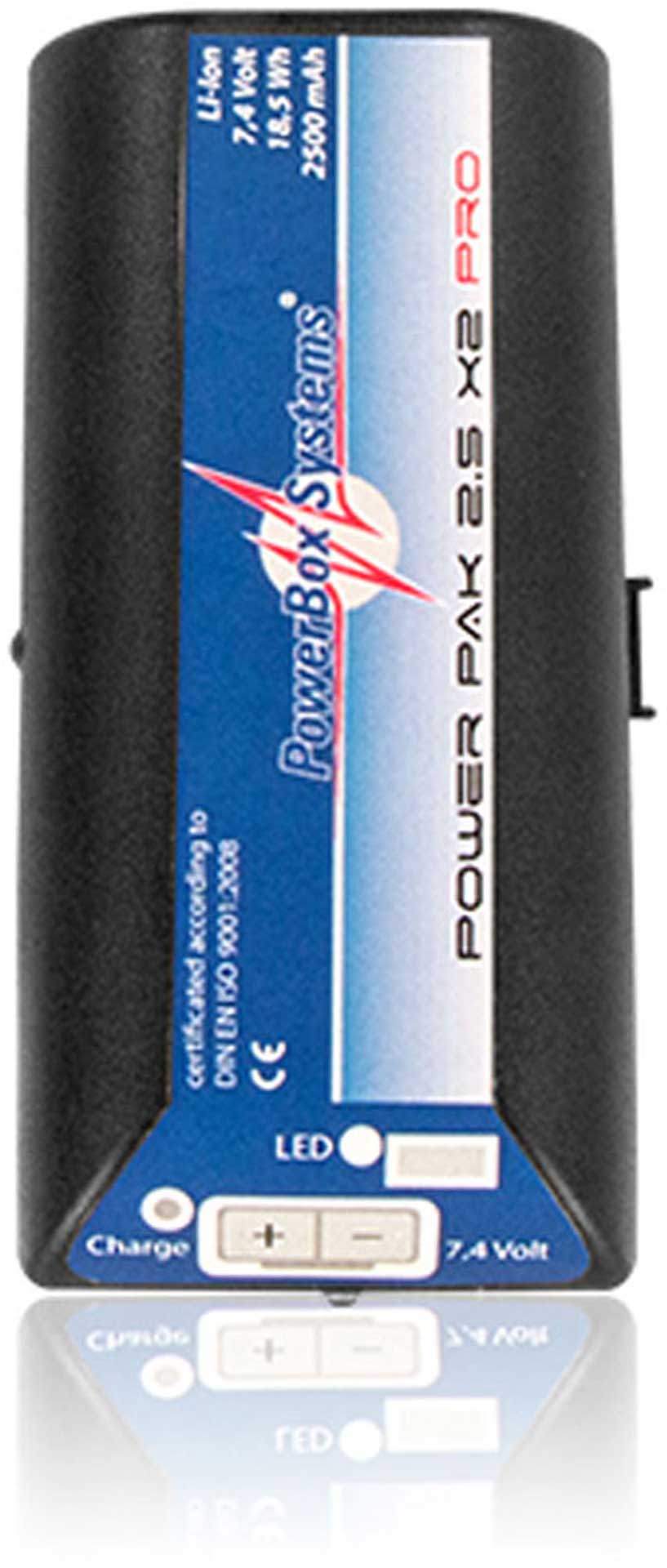 POWERBOX SYSTEMS POWERPAK 2.5X2 PER 2500MAH 7,4V WITH INTEGRATED CHARGING AND SAFETY ELEC