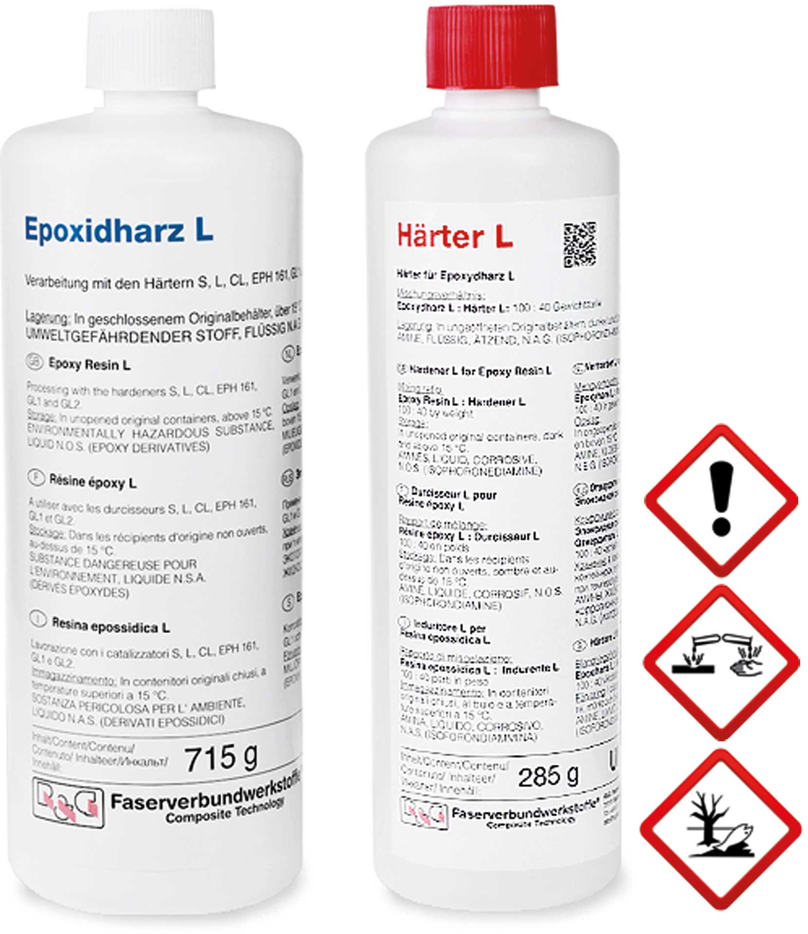 R&G Epoxidharz L + Härter L (40 Min.) Packung/ 1 kg