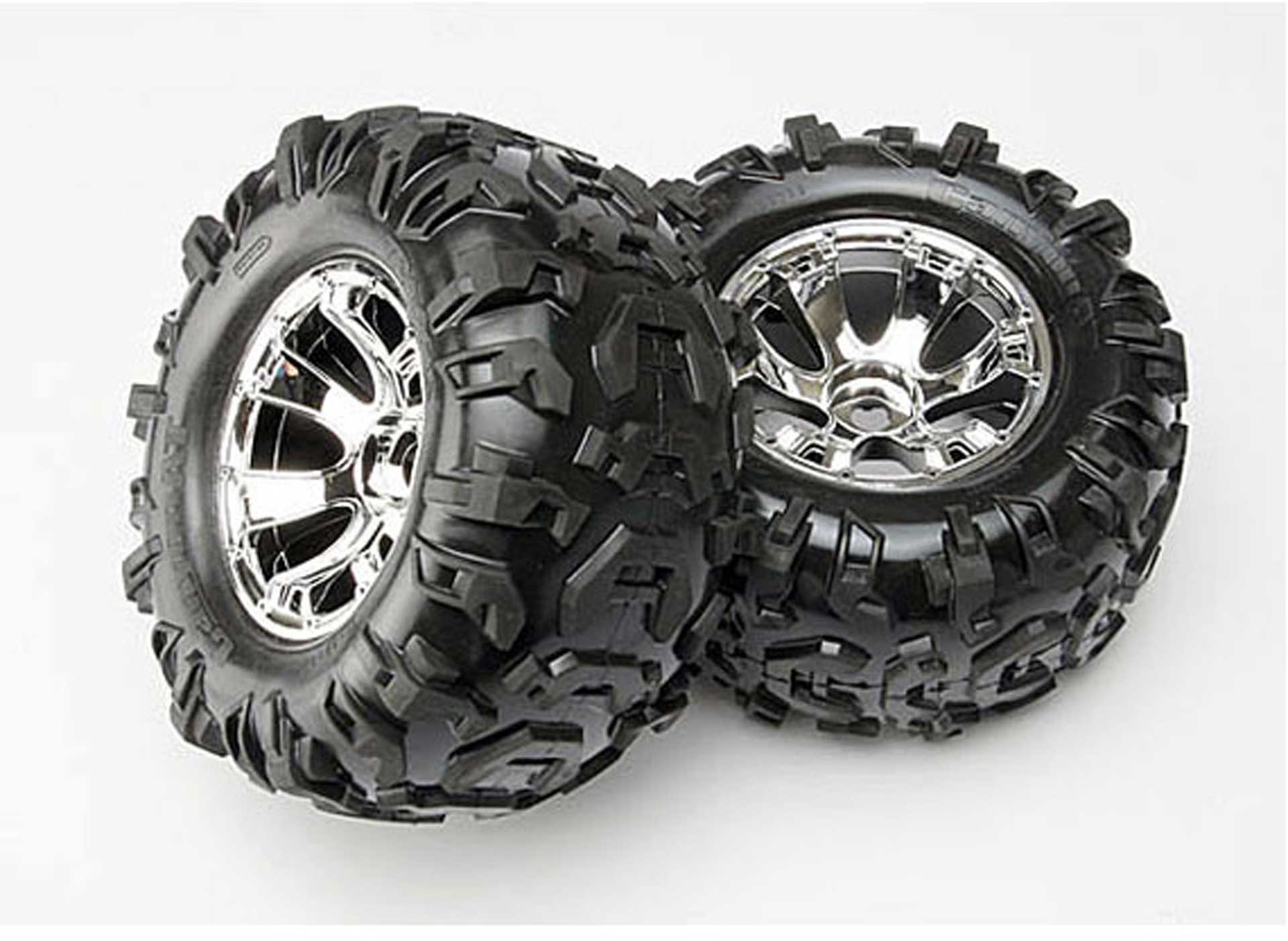 TRAXXAS TIRES AND WHEELS ASSEMBLED 3,8 "
