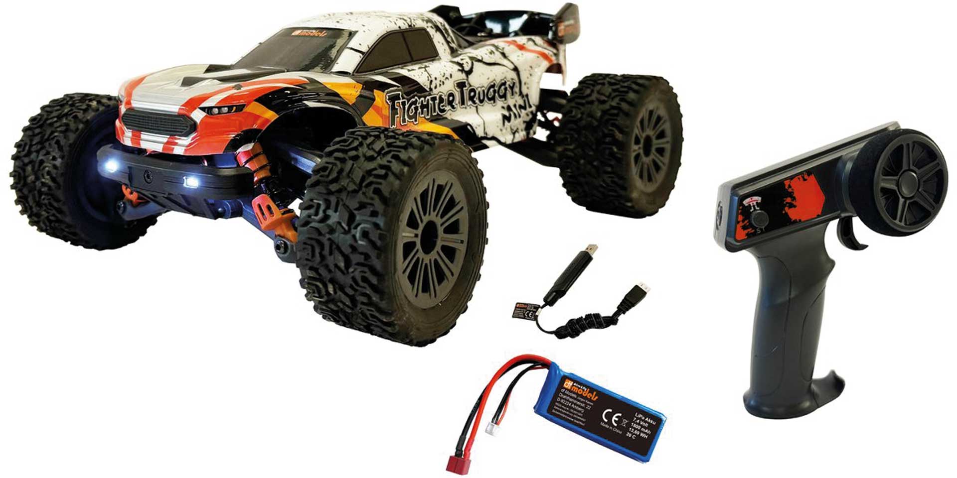 DRIVE & FLY MODELS FighterTruggy Mini 1/16 Truggy 4WD RTR
