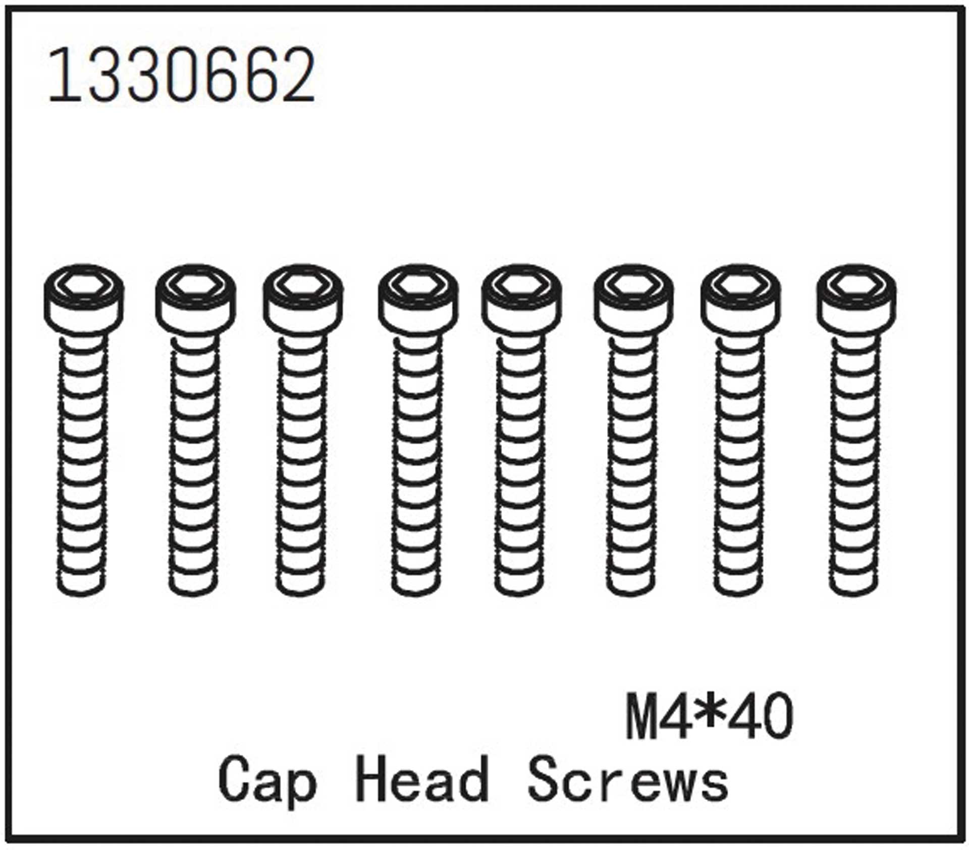 ABSIMA Cylinder head screws M4*40 (8 pcs.)
