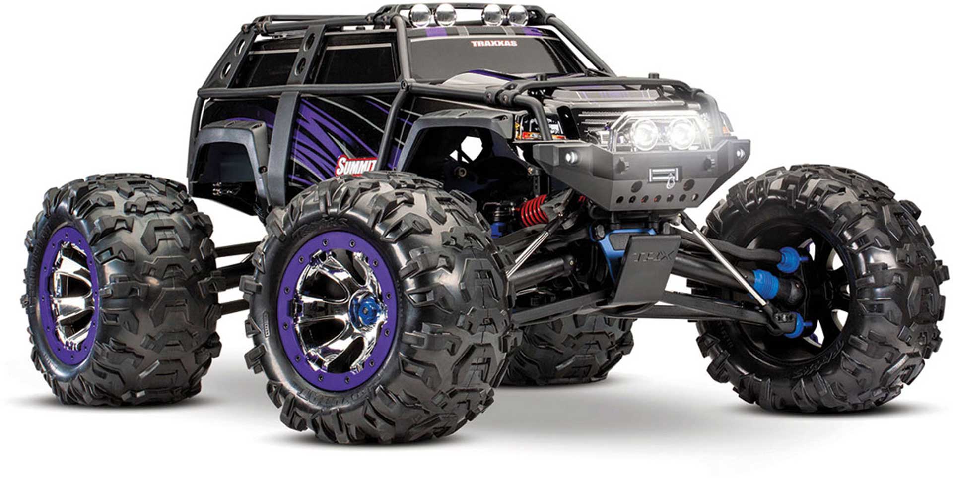 TRAXXAS SUMMIT PURPLE RTR EVX2 1 8 4WD EXTREME TERRAIN MONSTER