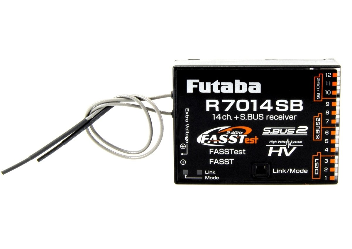 FUTABA T18SZ POTLESS V3 Mode 2 2,4Ghz Fernsteuerung m mit R7014SB FASSTEST, LiFe Akku und Ladegrät