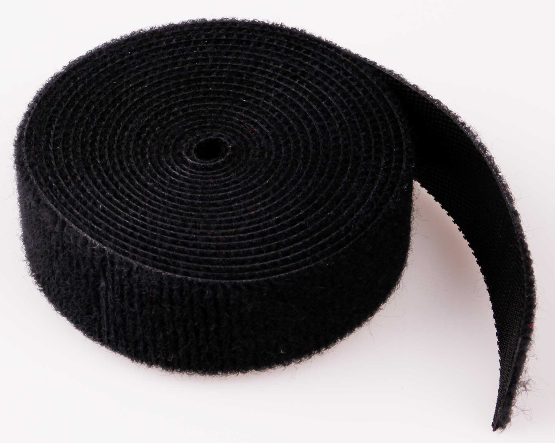 Kuza Klettband schwarz Breite 20mm, 2 Meter nicht selbstklebend!