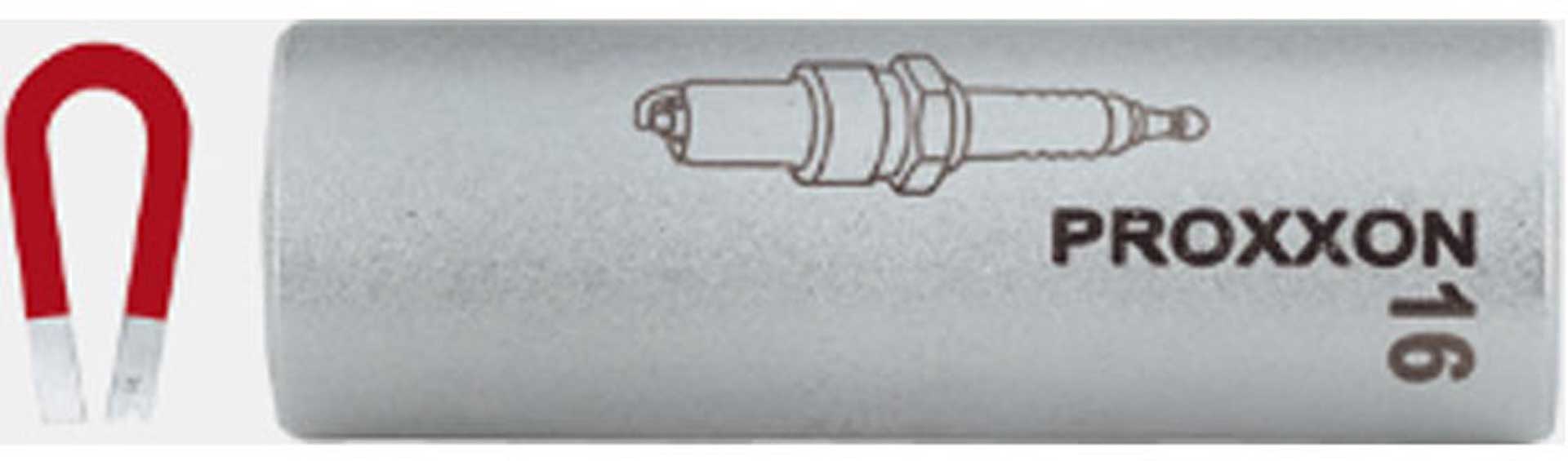 PROXXON 1/2" Zündkerzen-Steckschlüssel mit Magneteinsatz 21 mm