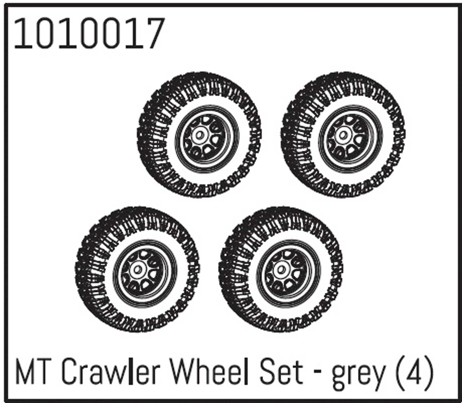 ABSIMA MT Crawler Wheel Set - grey (4)