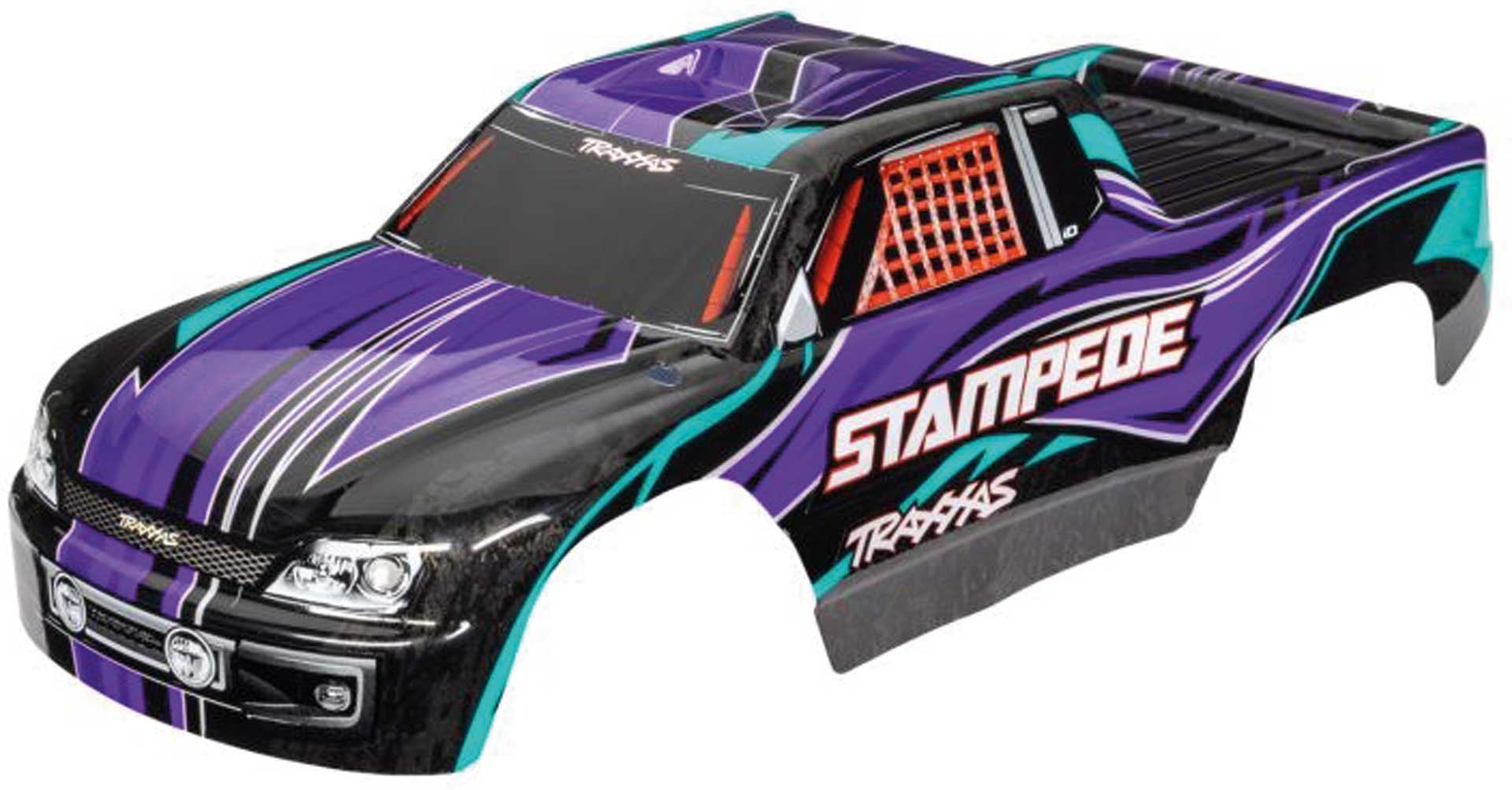 TRAXXAS Body Stampede 2WD / VXL Black/Purple painted