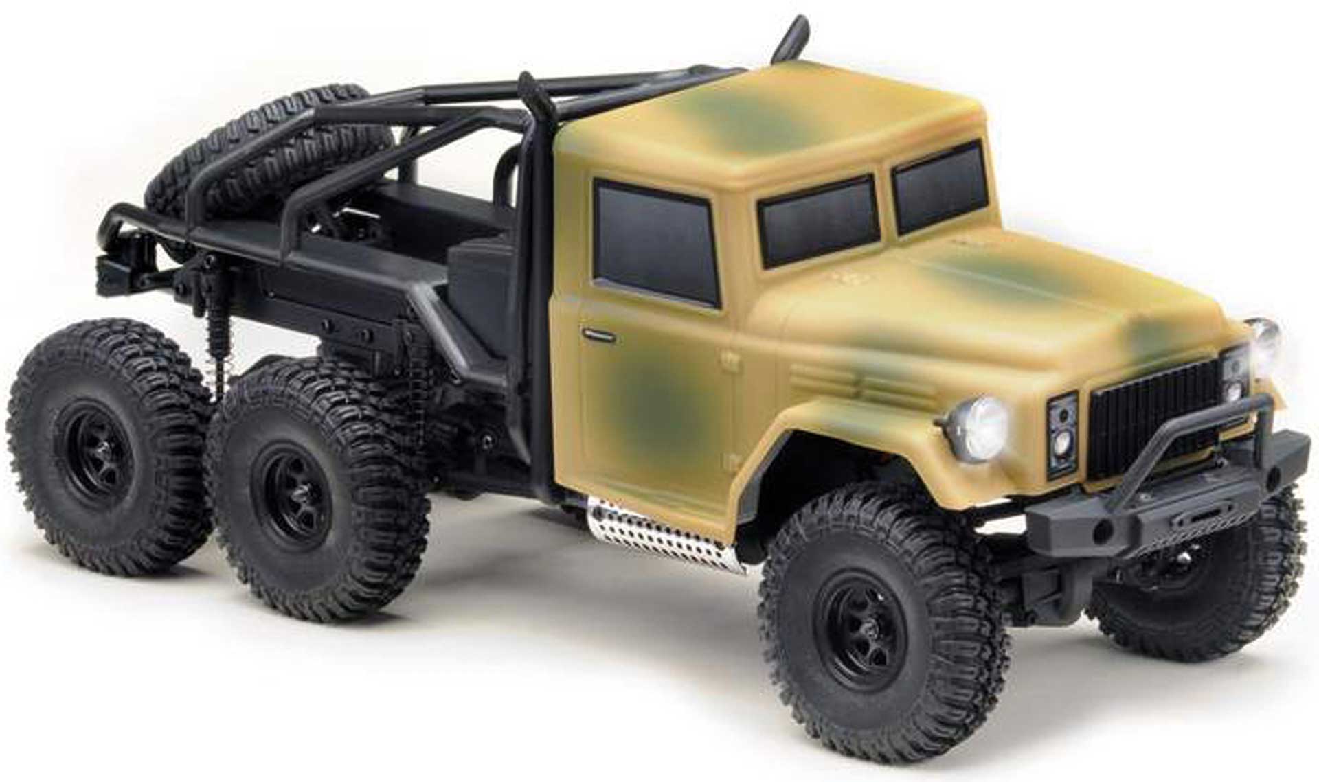 ABSIMA 1:18 Micro Crawler "6x6 US Trial Truck camouflage RTR
