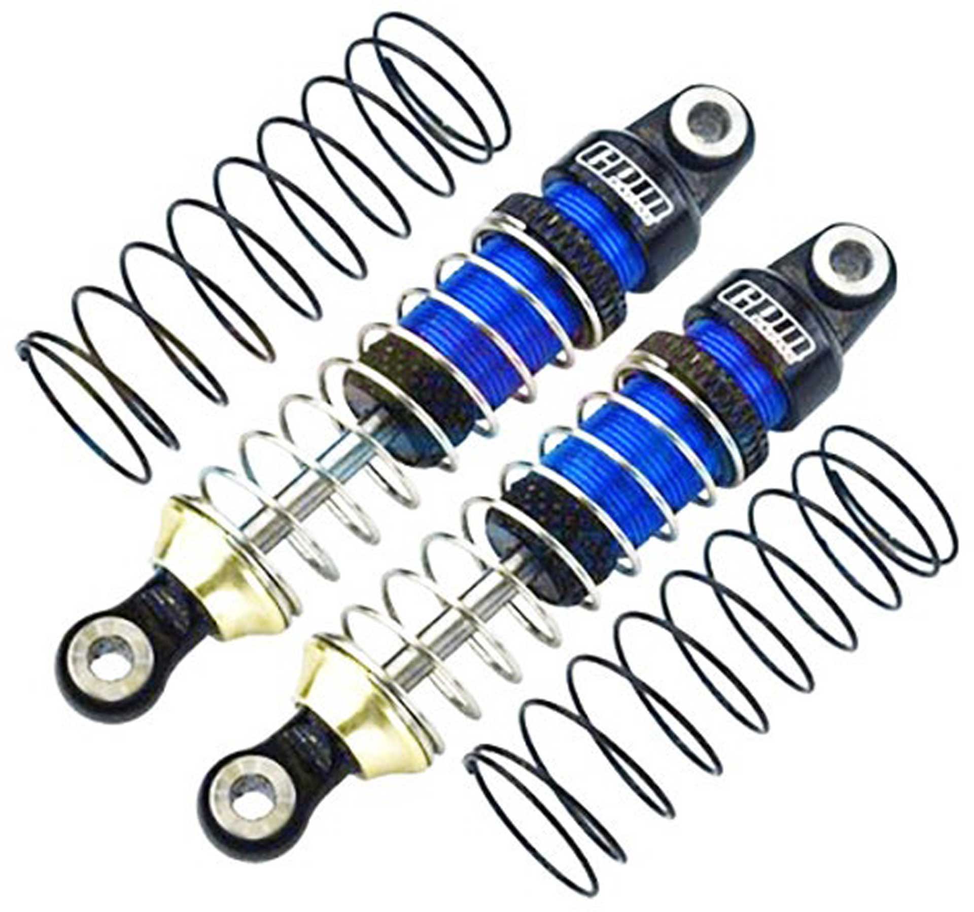 GPM Shock 6061-T6 aluminum blue 52mm with springs v/h TRX-4M