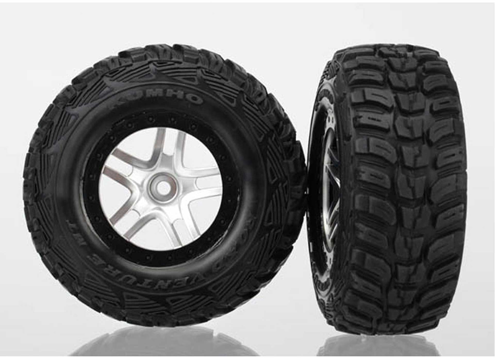 TRAXXAS ROUES MONTEES COLLEES KUMHO POUR 4X4 AVANT/ARRIERE -4X2 ARRIERE