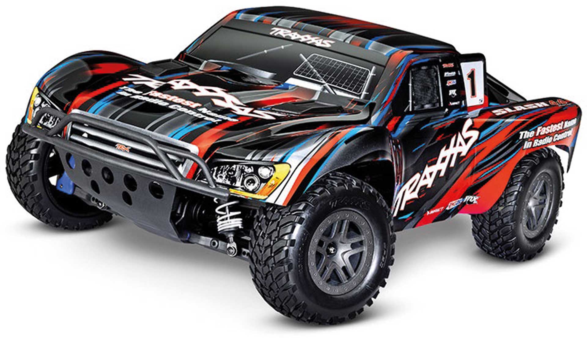 TRAXXAS SLASH 4X4 BL2S RED 1/10 SHORT-COURSE RTR WITHOUT BATTERY/CHARGER