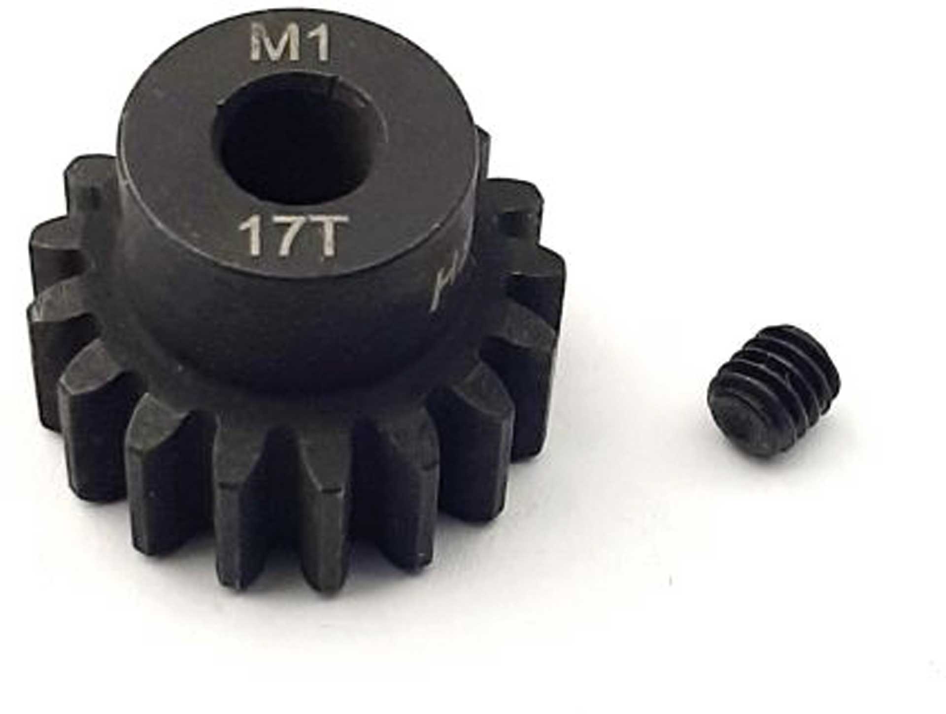 H-Speed Steel pinion 17 teeth module 1 bore 5mm