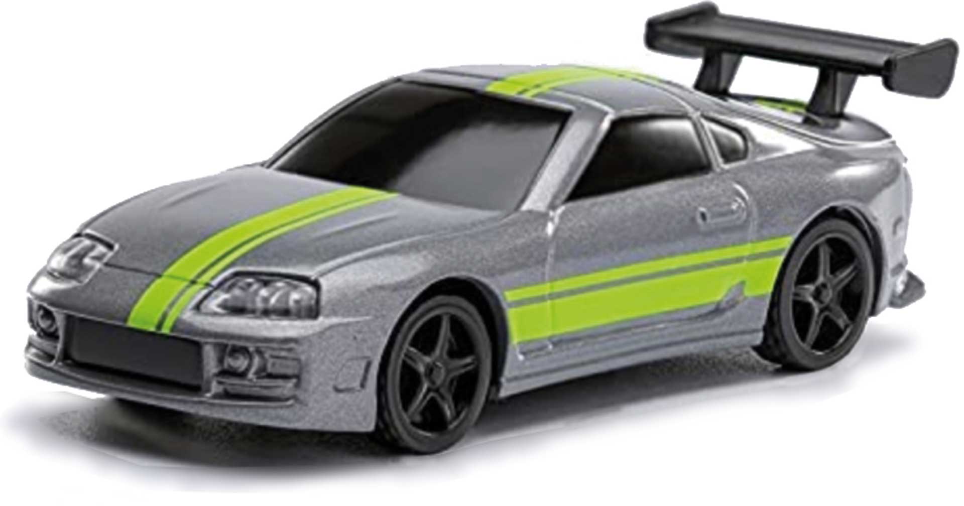 Turbo Racing 1:76 C73 Sports RC Car RTR (Grey with yellow stripes)