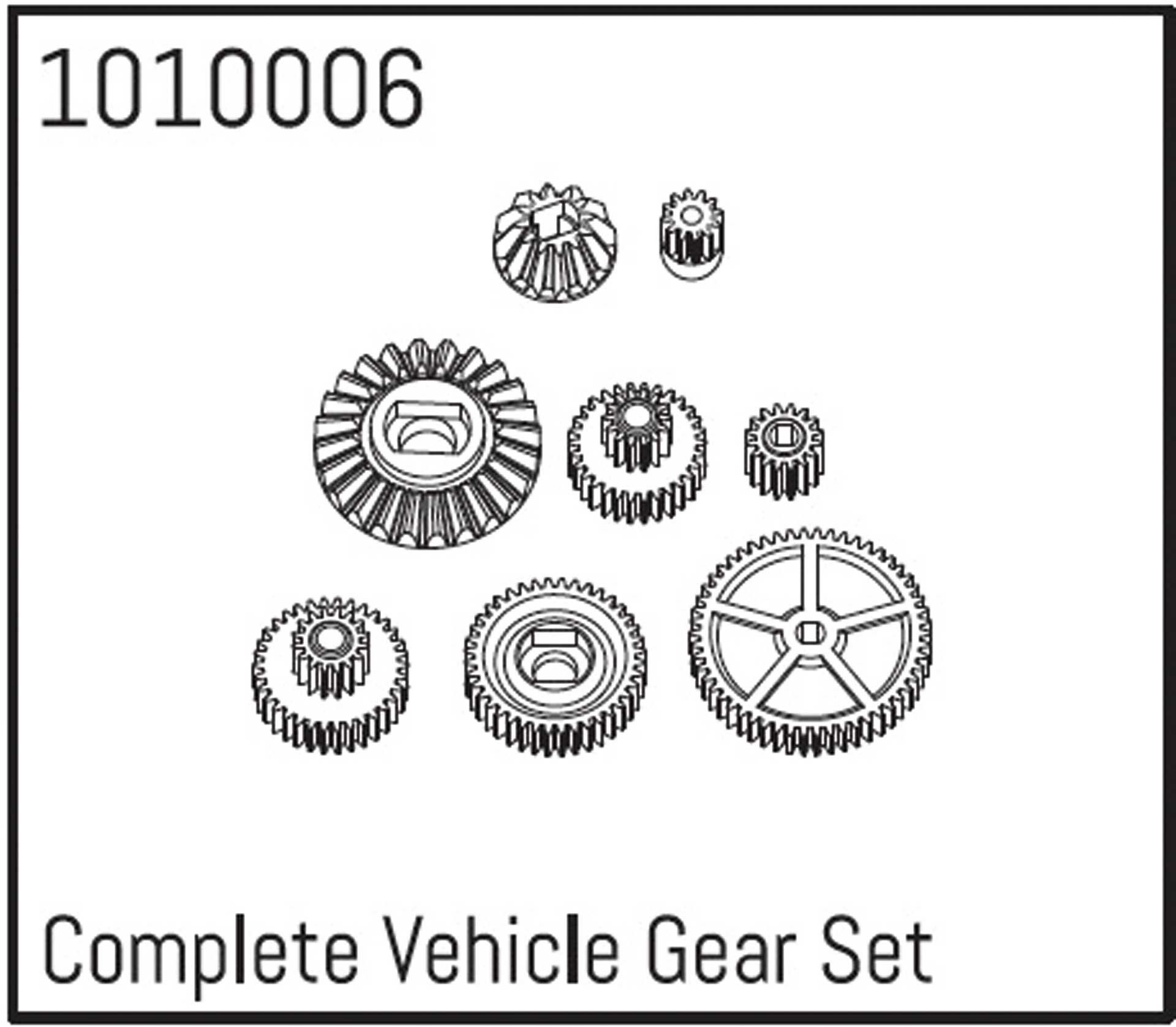 ABSIMA Complete Vehicle Gear Set