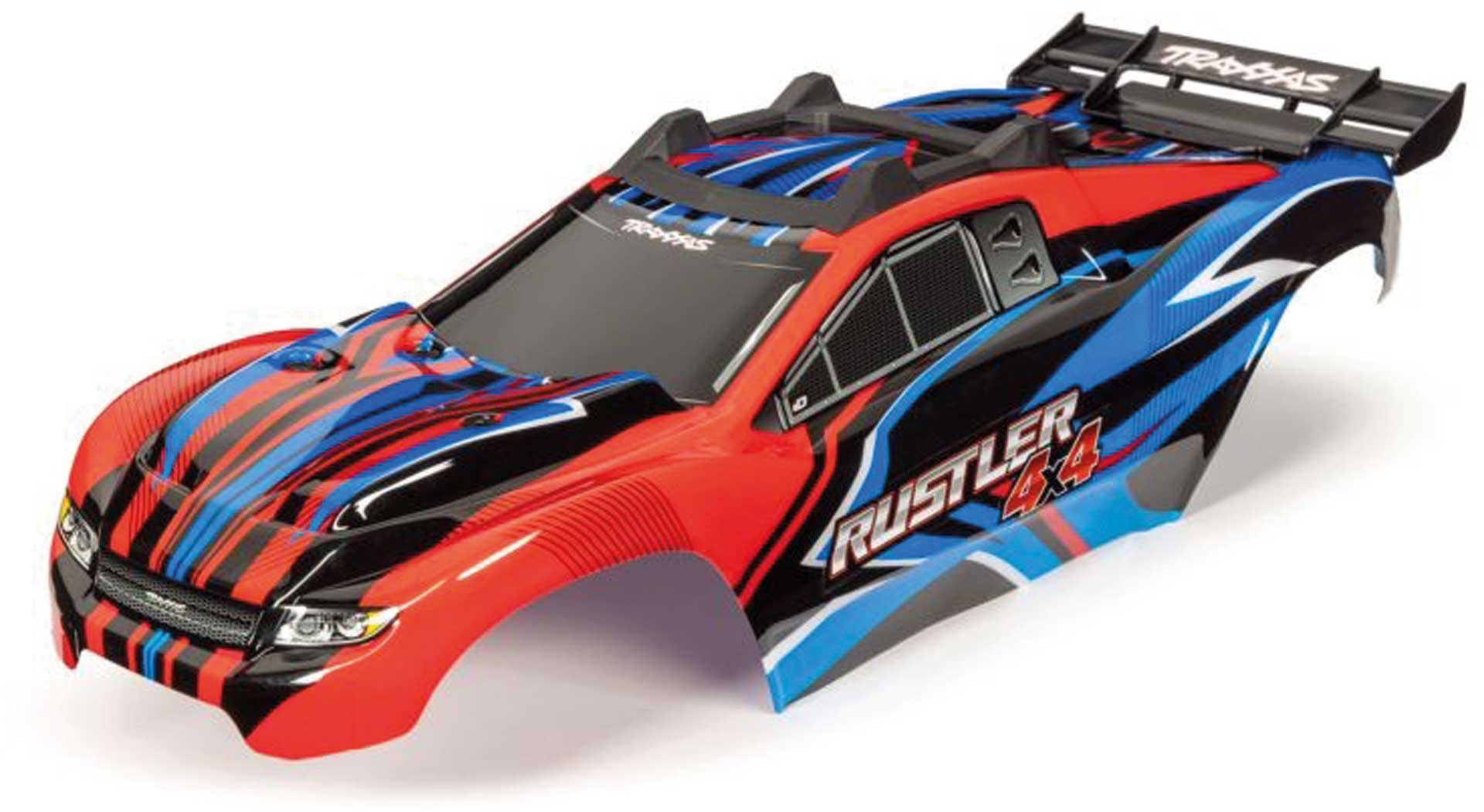 TRAXXAS Body Rustler 4x4 Red/Blue painted