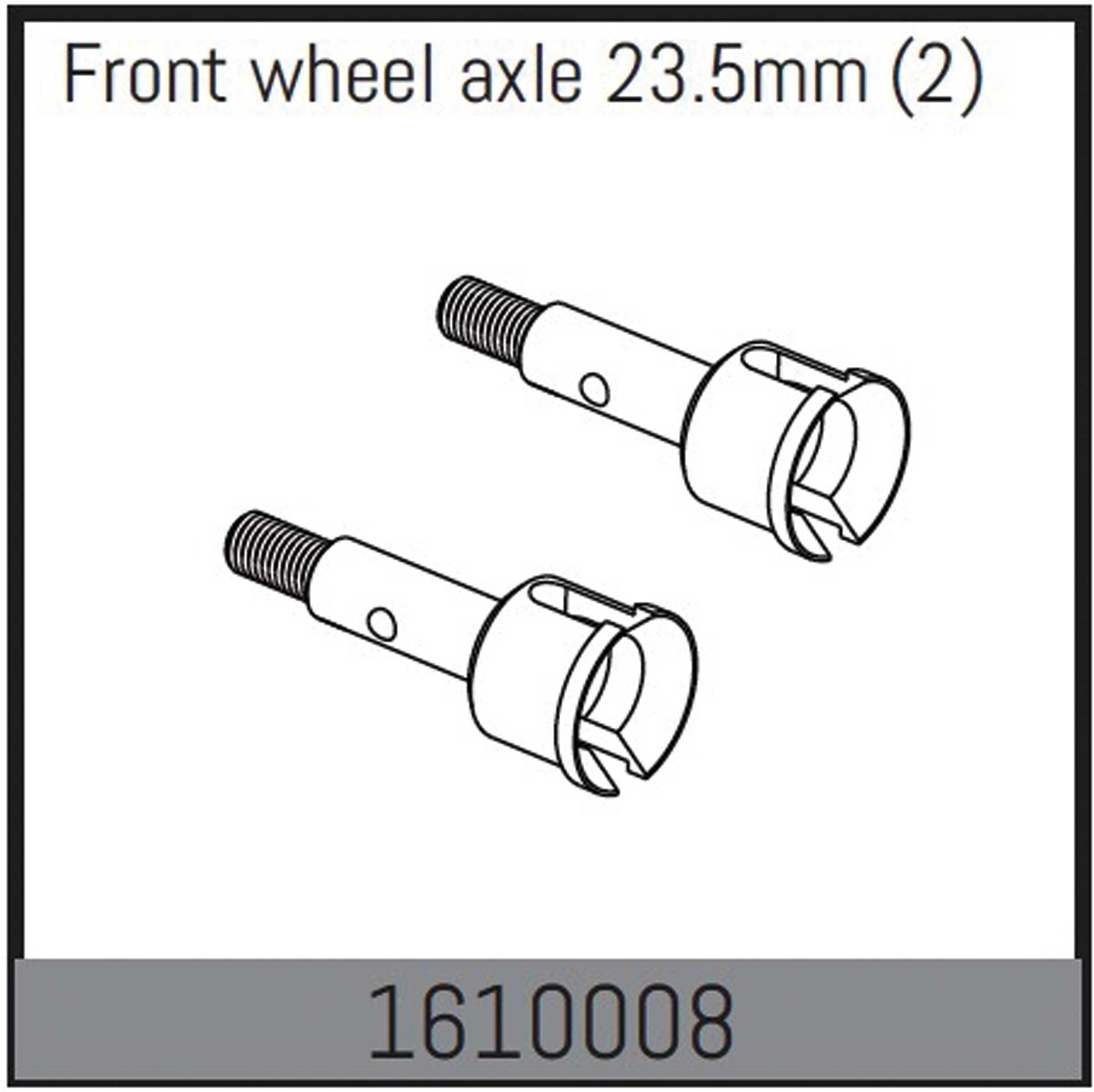 ABSIMA Front wheel axle 23.5mm (2)