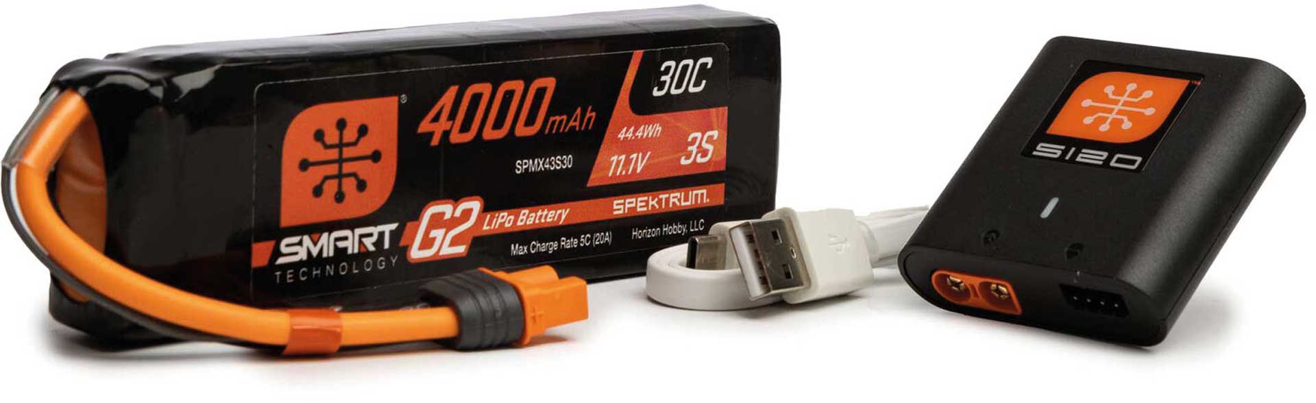 SPEKTRUM Smart G2 Powerstage Air Bundle : 3S Batterie LiPo 4000mAh / chargeur S120