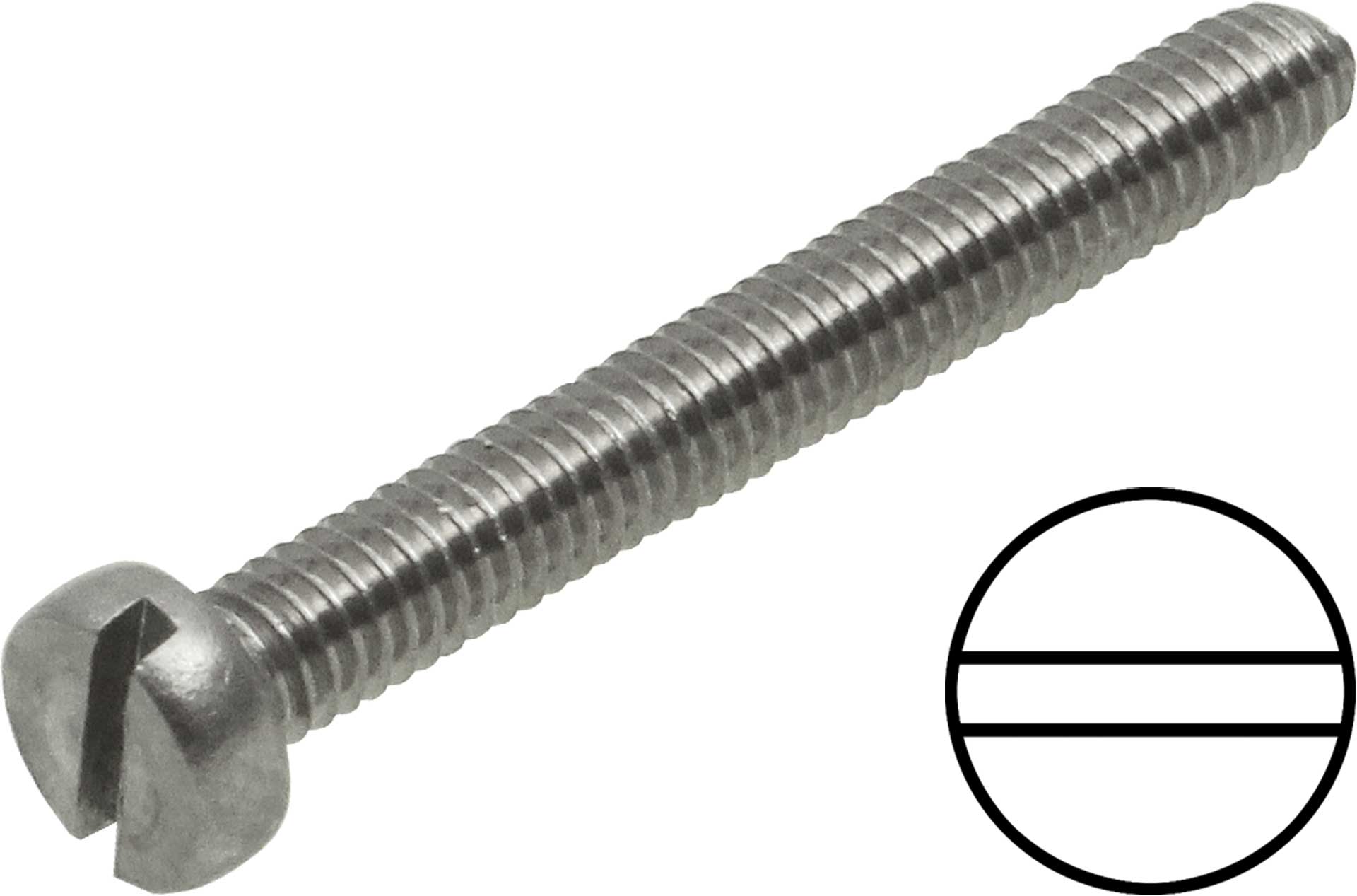 Modellbau Lindinger Cylinder head screws M3/10mm slotted Stainless steel, rustproof 20pcs.