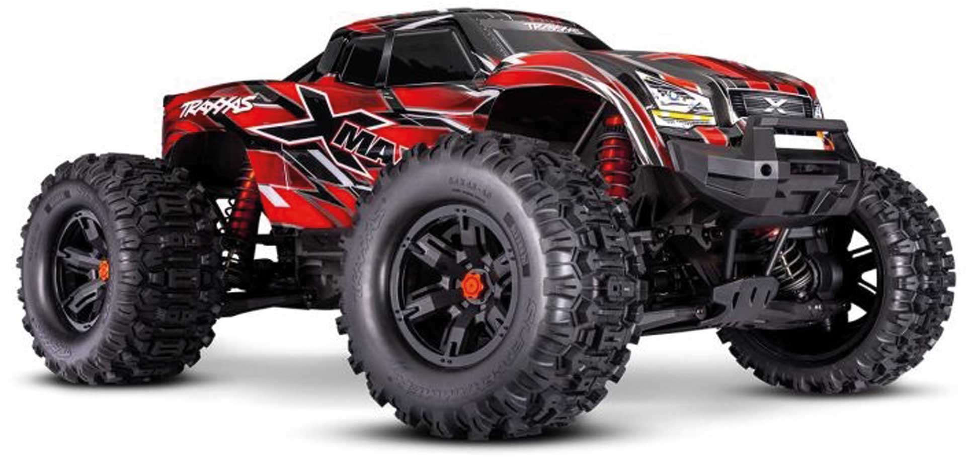 TRAXXAS X-MAXX 4X4 VXL 8S RED 1/7 MONSTER-TRUCK BELTED RTR BRUSHLESS WITHOUT BATTERY AND CHARGER