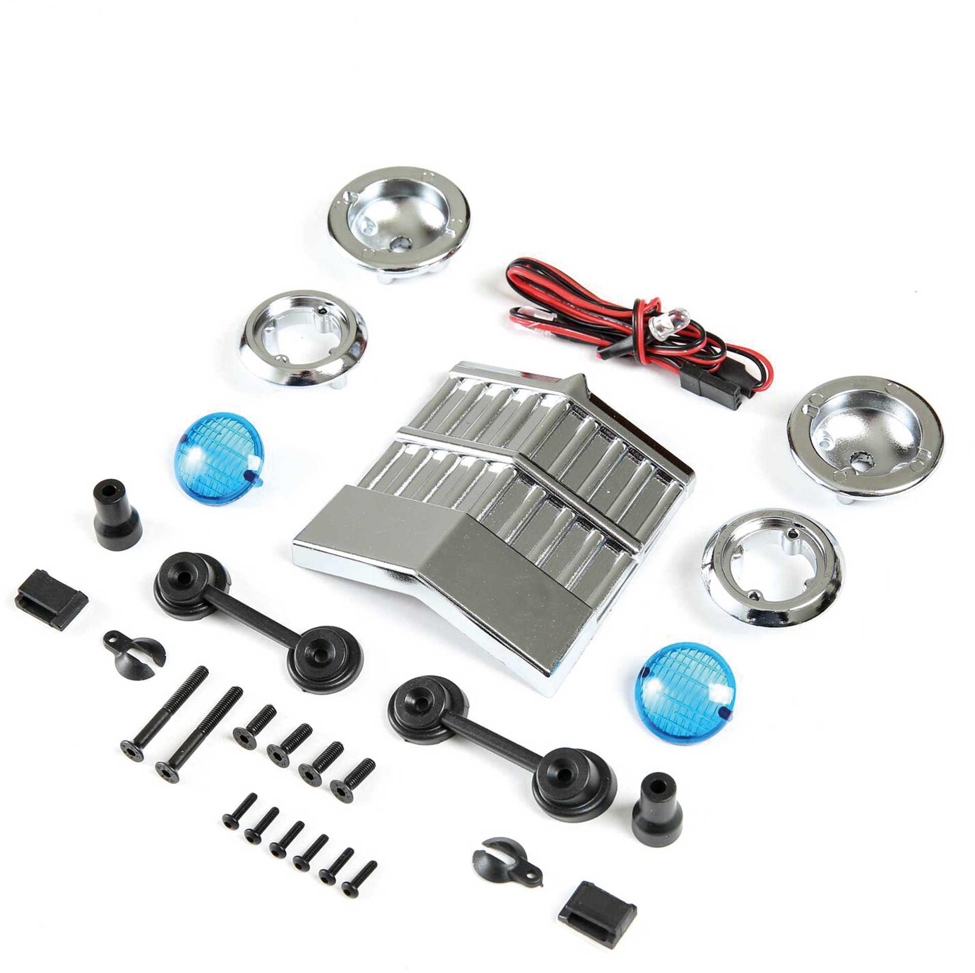 LOSI Front LED Lights and Grill Set, Son Uva Digger:LMT