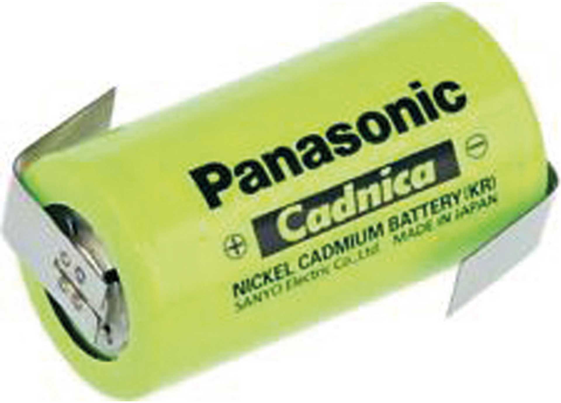 SANYO NICD SINGLE CELL BATTERY 1.2 VOLT 3000 MAH WITH SOLDERING TAG N-3000CR