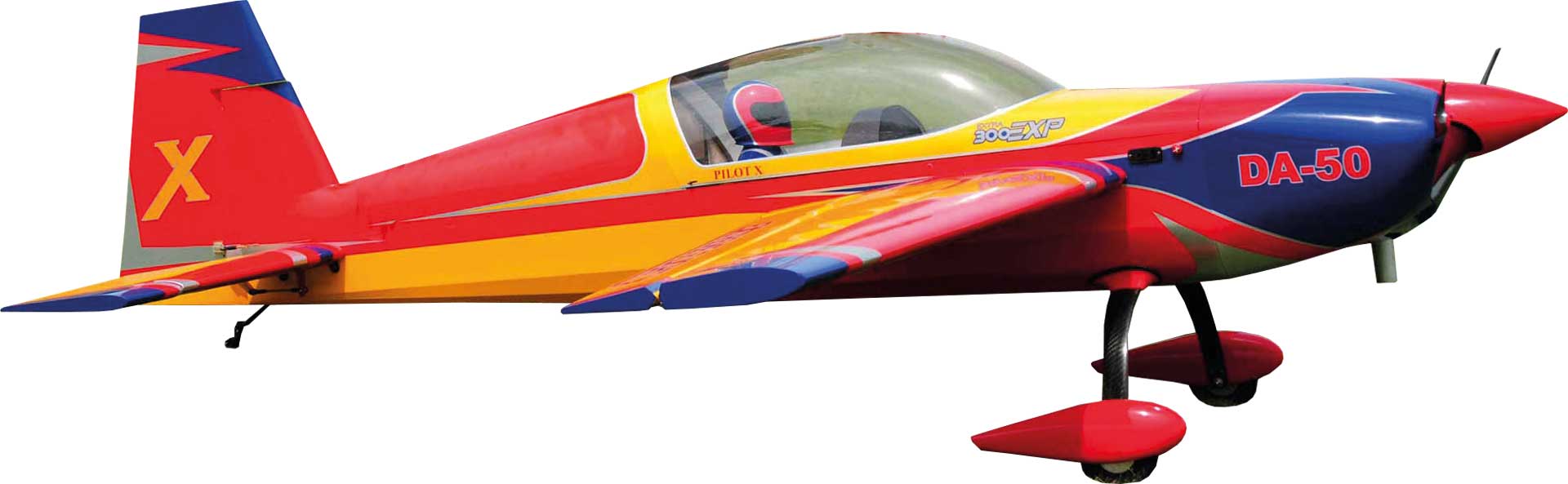 EXTREMEFLIGHT-RC EXTRA 300 85" RED / YELLOW / BLUE ARF glow/ELECTRIC VERSION