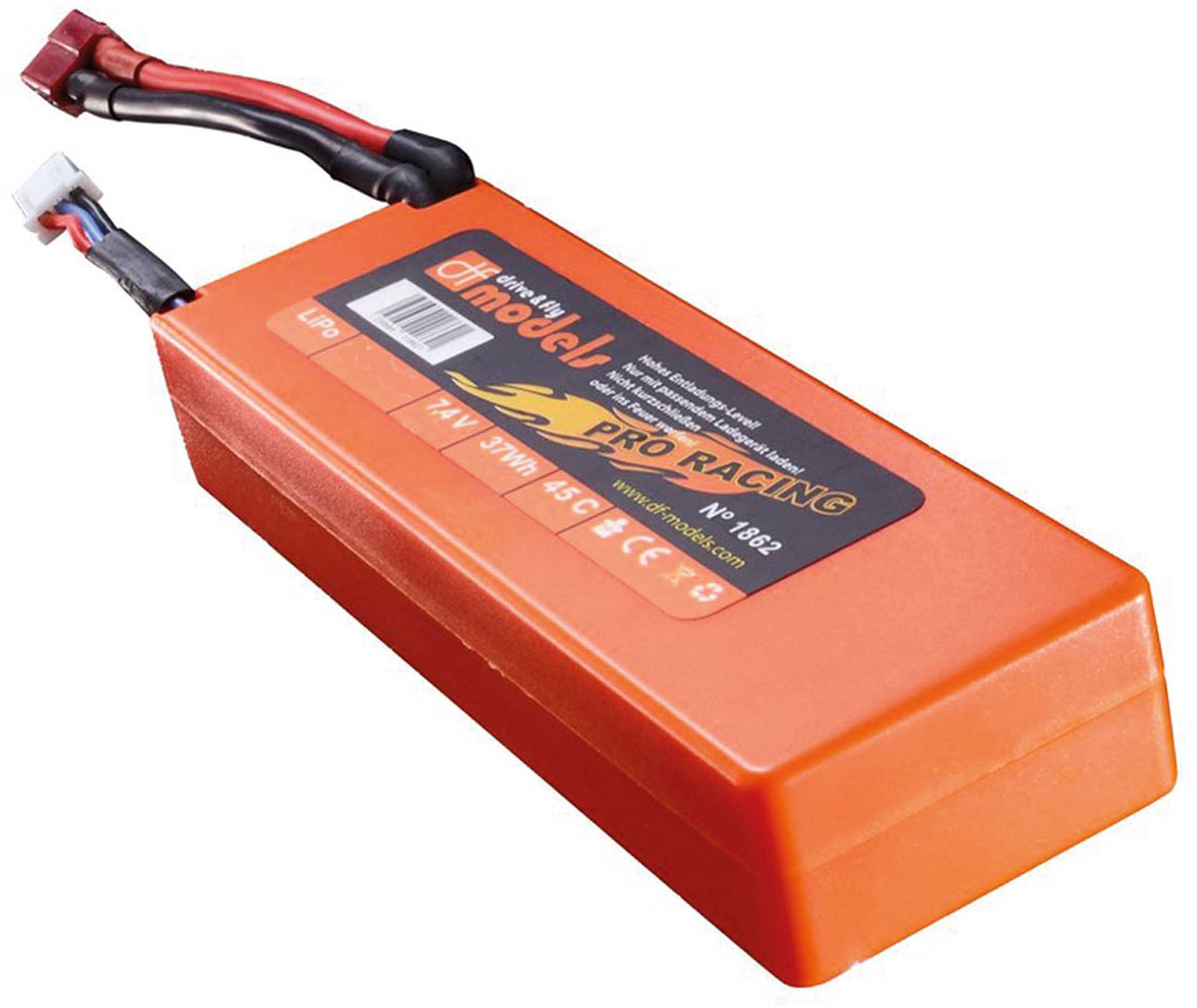 DRIVE & FLY MODELS Batterie lipo  AKKU 2S 7,4 VOLT 4000MAH 45C CAR AVEC DEANS + HARDCASE