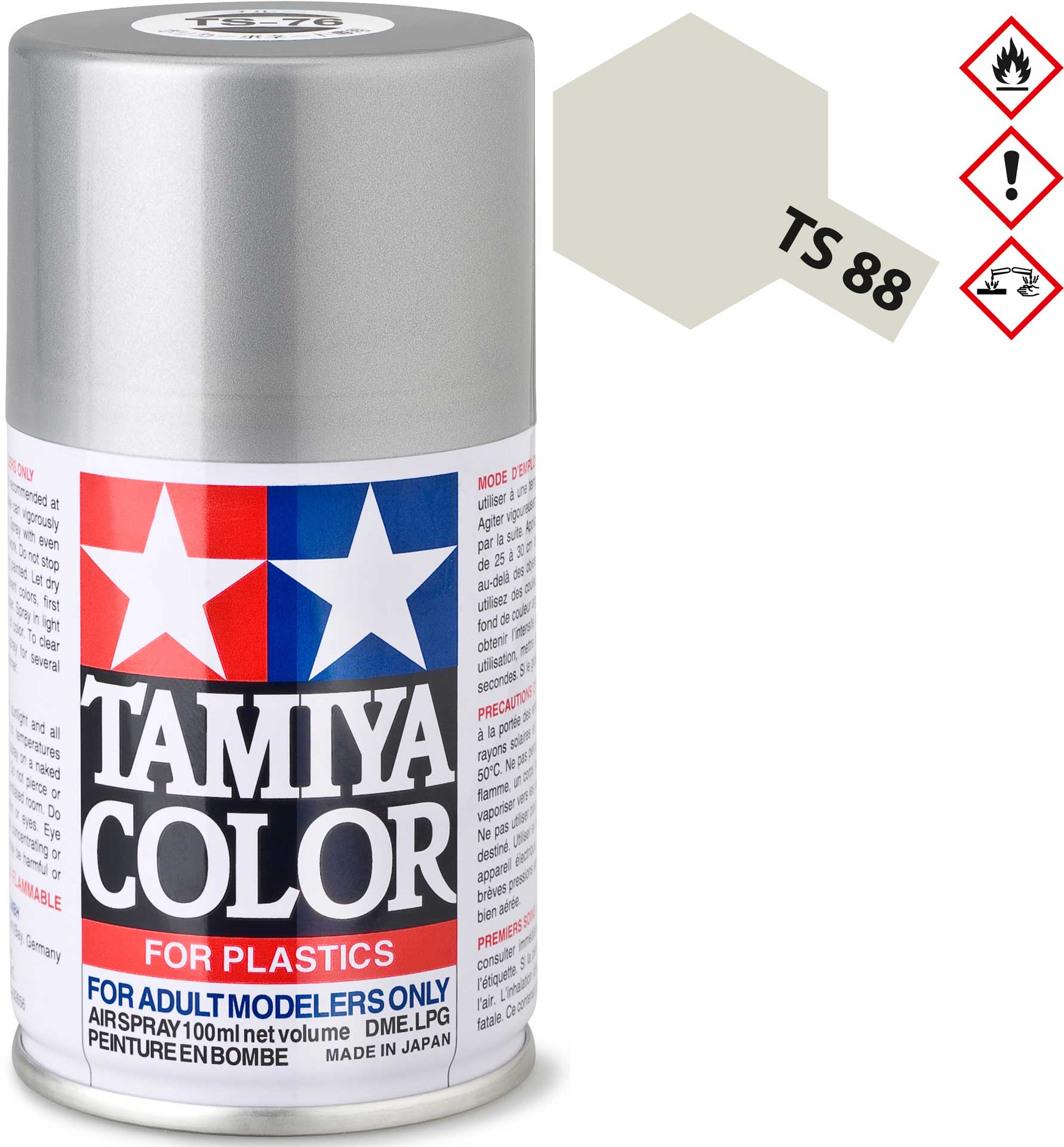 TAMIYA TS-88 Titan Silber glänzend Kunststoff Spray 100ml