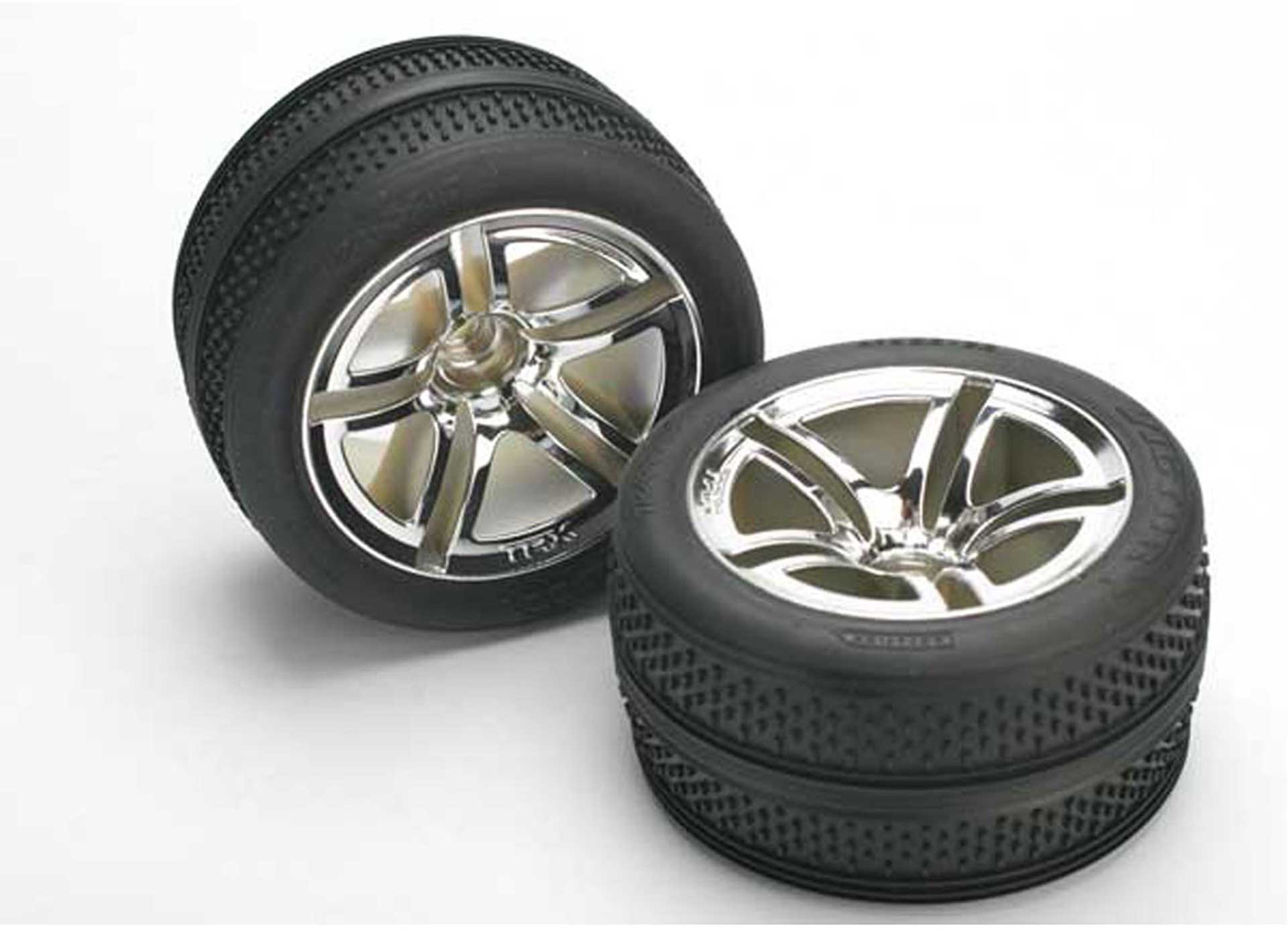 TRAXXAS TIRES AND WHEELS GLUED JATO