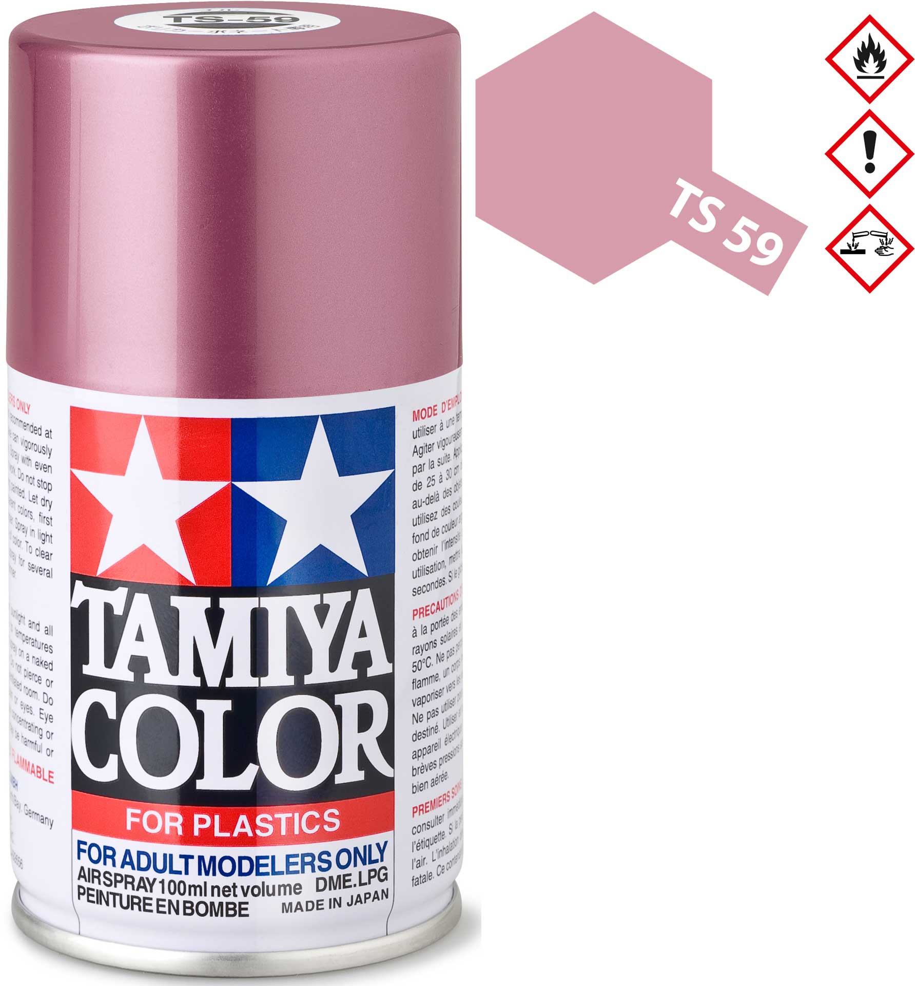 TAMIYA TS-59 Hellrot Perleffekt glänzend Kunststoff Spray 100ml