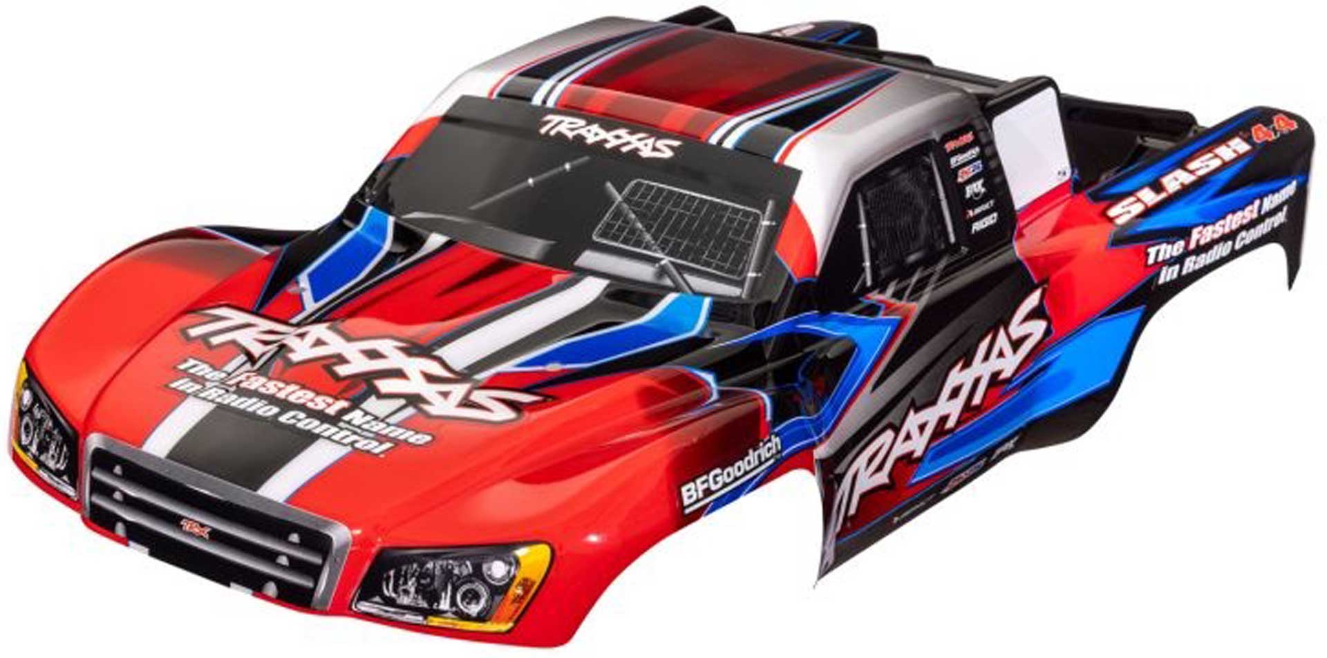 TRAXXAS Body Slash 2WD/4WD Red/Blue lacquered