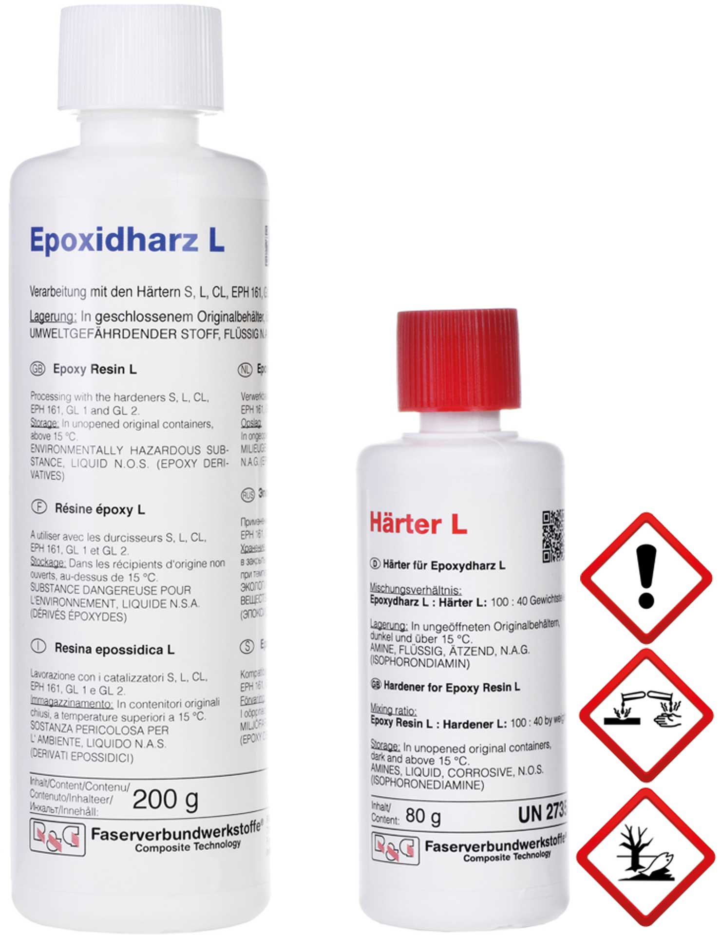 R&G Epoxidharz L + Härter L (40 Min.) Packung/ 280 g