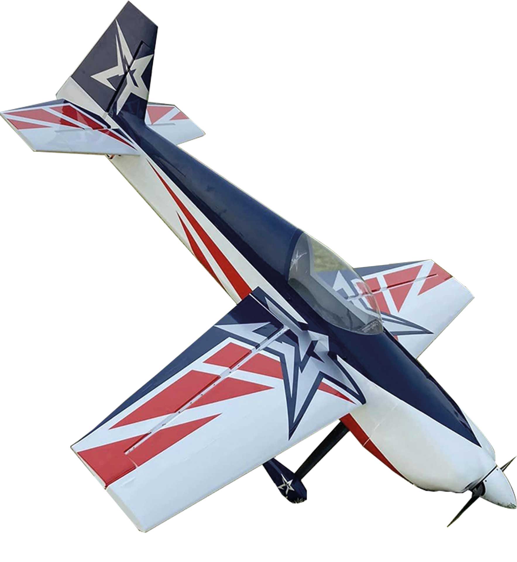 AJ AIRCRAFT Slick 540 51" ARF Rot/Blau Kunstflugmodell