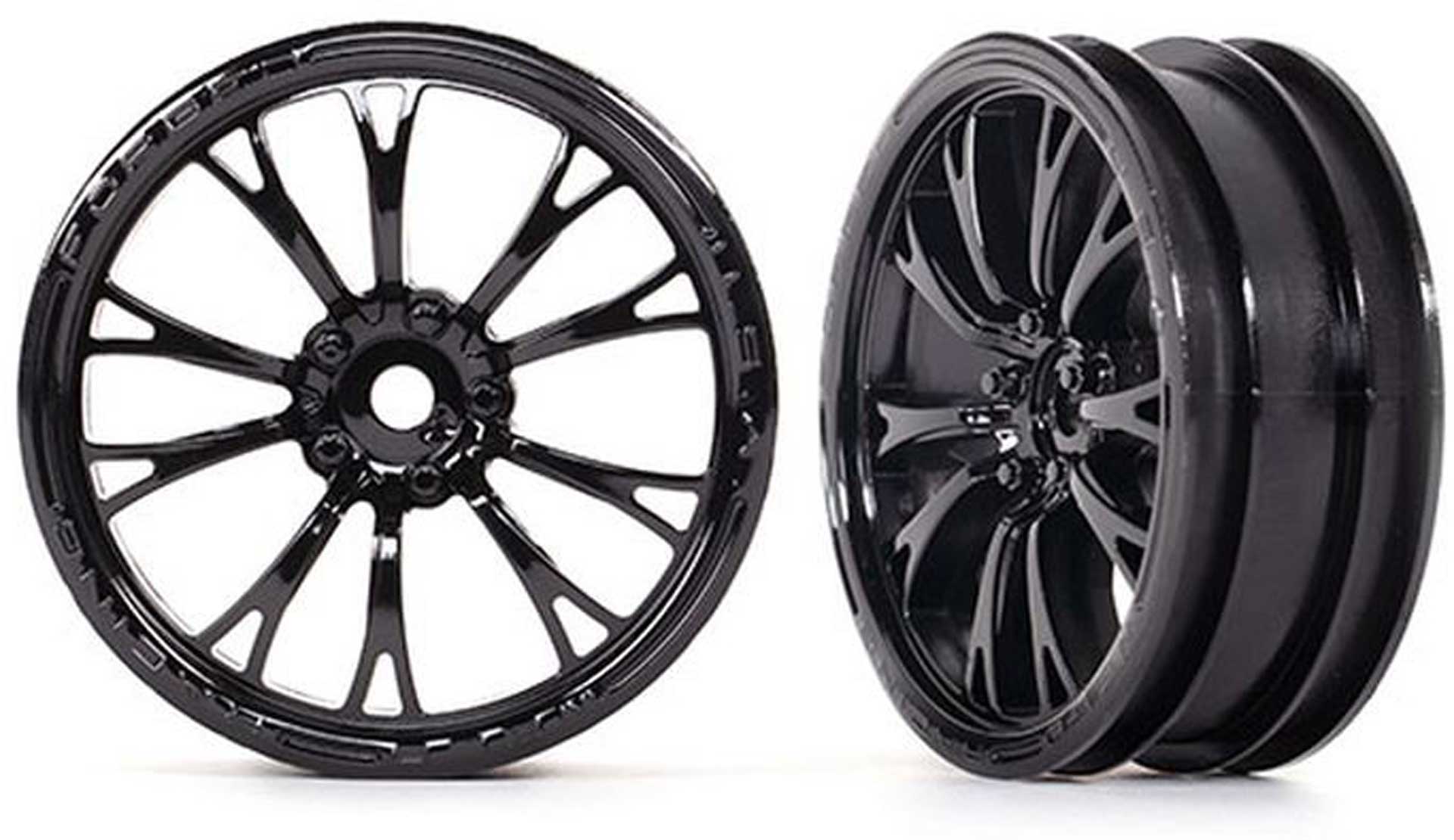 TRAXXAS Rims BLACK glossy front (2)