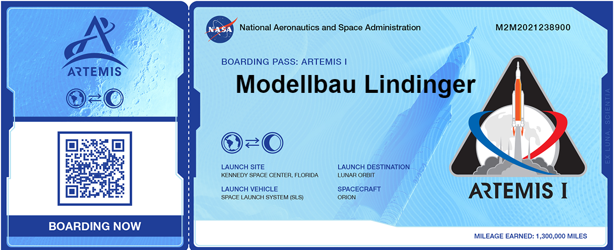 boarding-pass Modellbau Lindinger