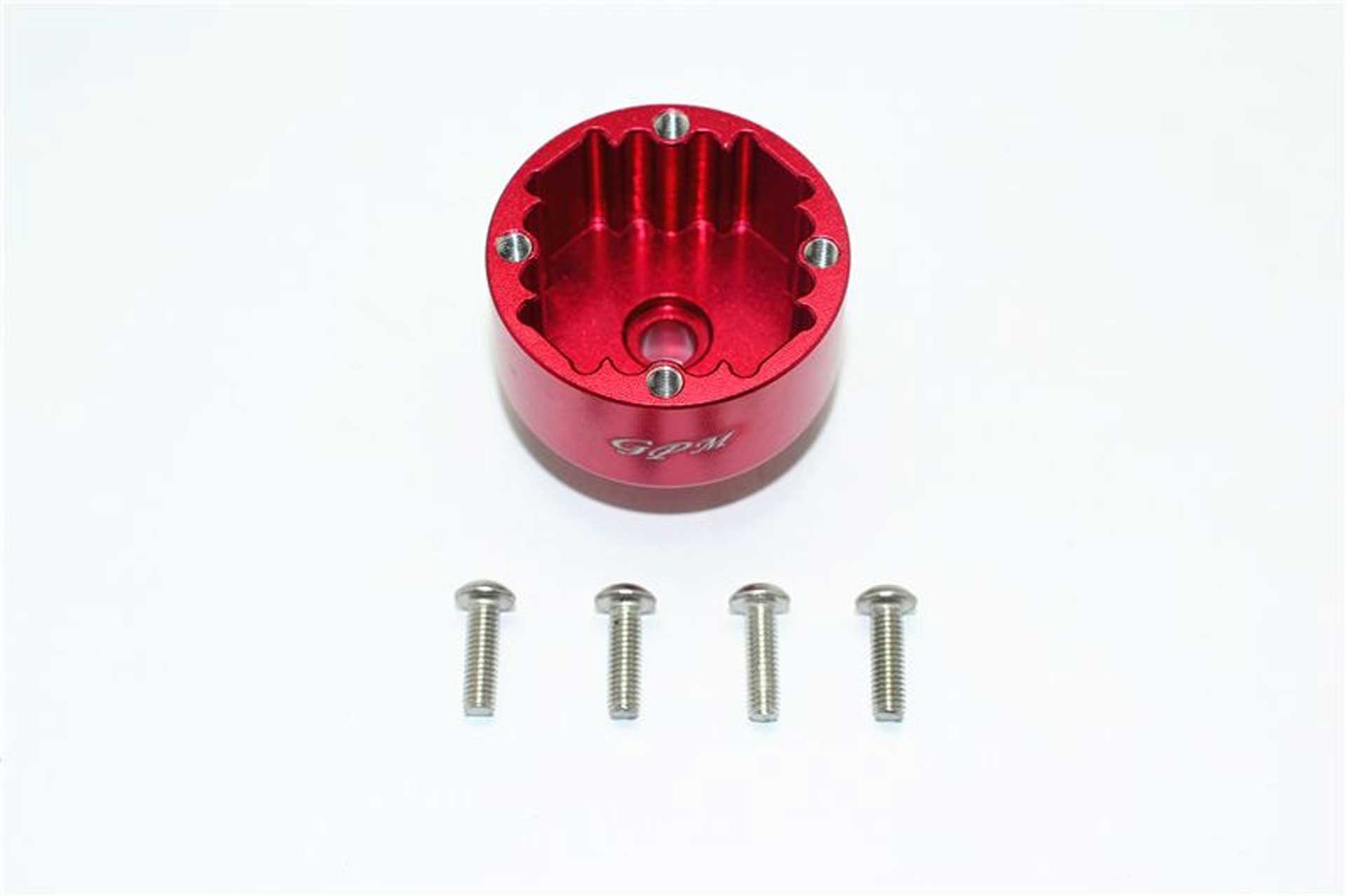 ALUMINIUM FRONT/REAR DIFF CASE-5PCS SET red GPM AR RMA KRATON INFRACTION LIMITLESS NOTRIUS