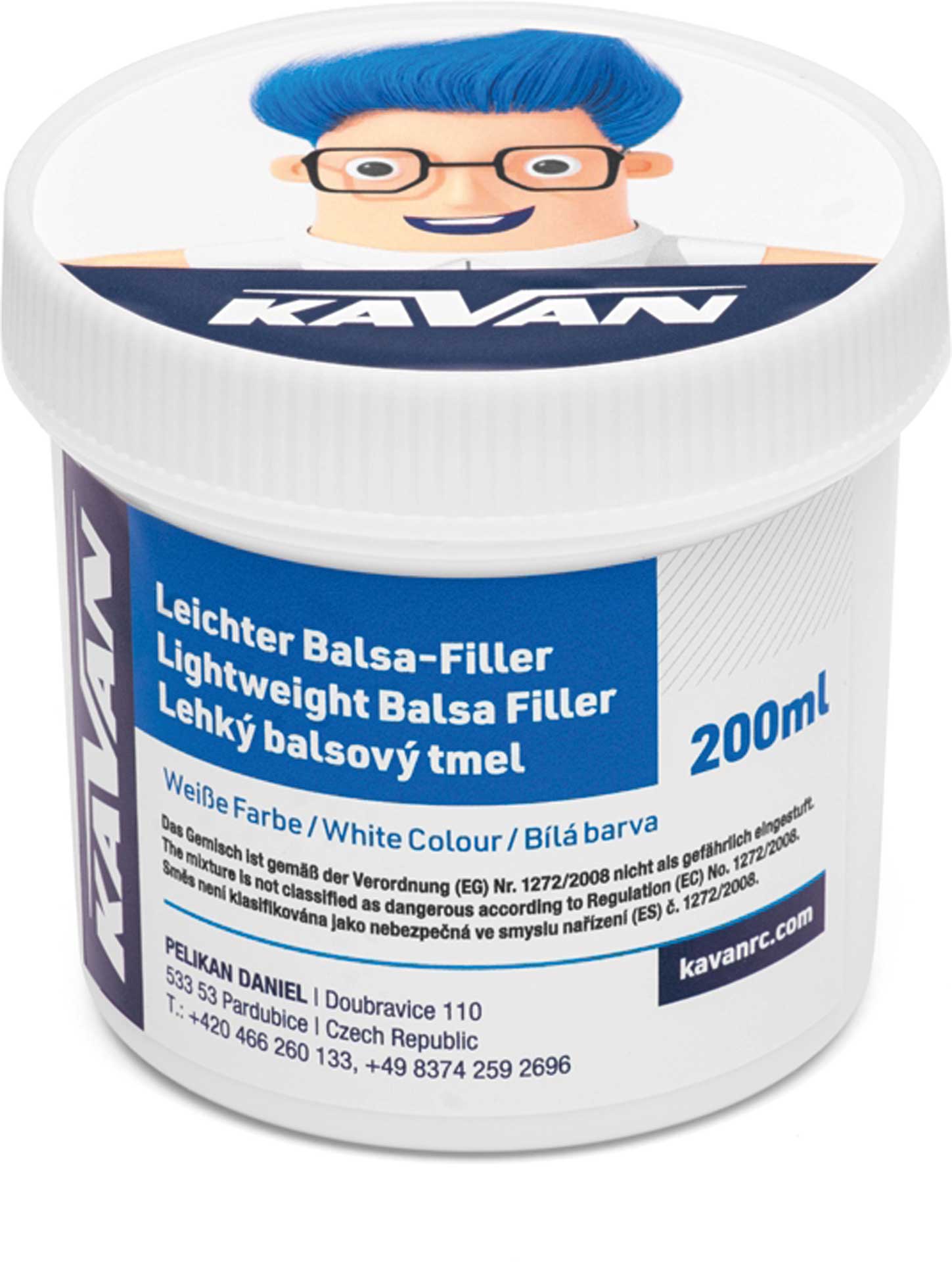 KAVAN Balsa-Filler 200ml - blanc (DE étiquette)