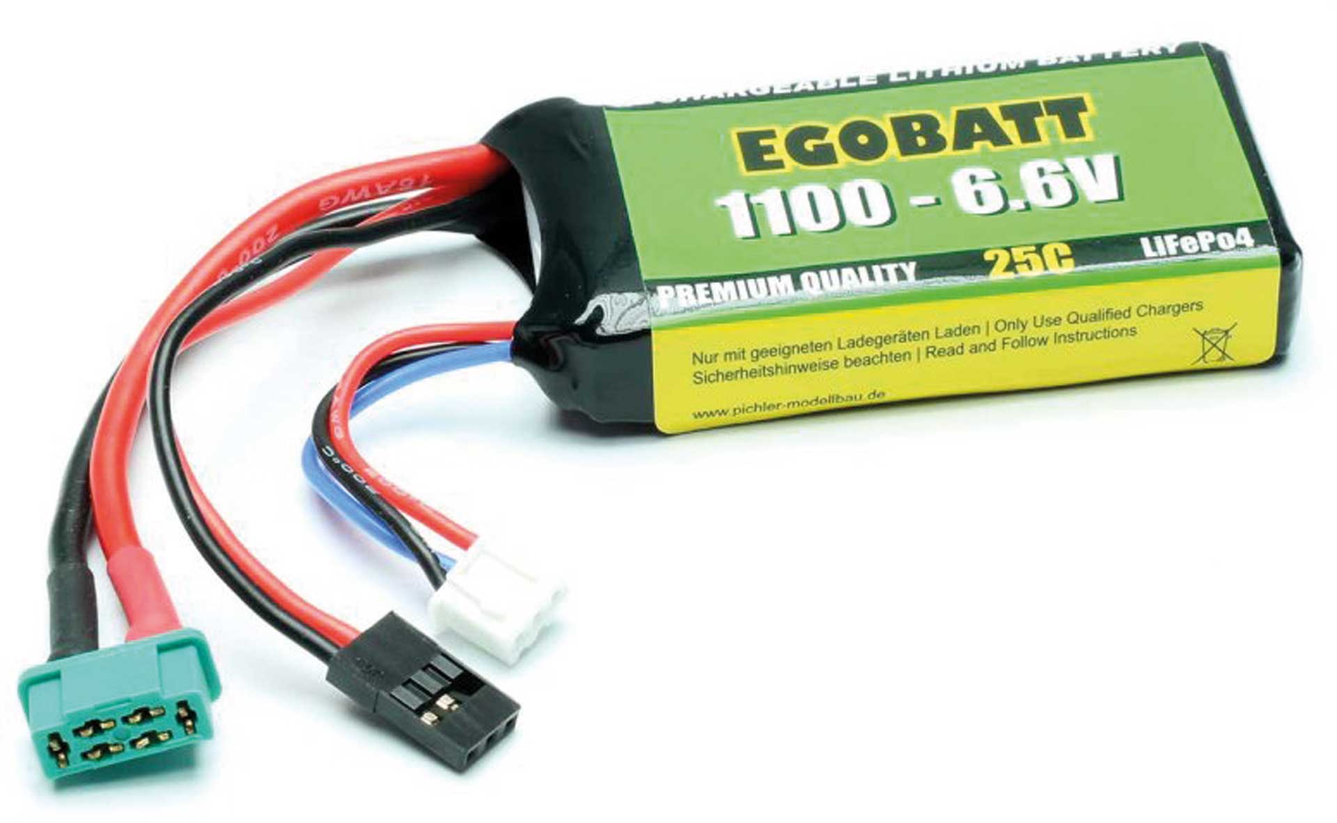 Pichler LiFe battery EGOBATT 1100 - 6.6V (25C)