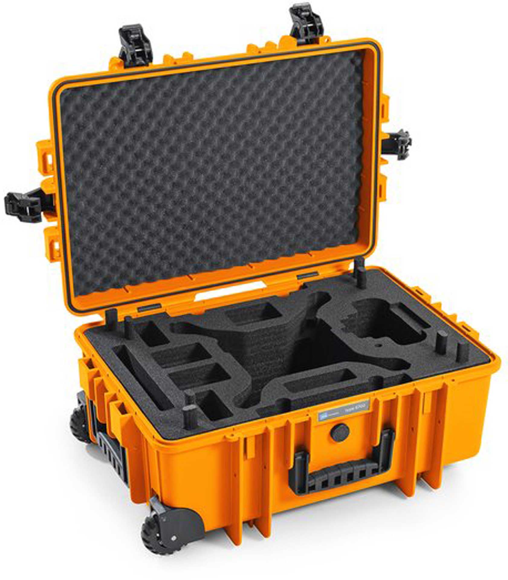 B&W INTERNATIONAL PHANTOM 4 RTK Transport case hard case typ 6700 Orange Trolley