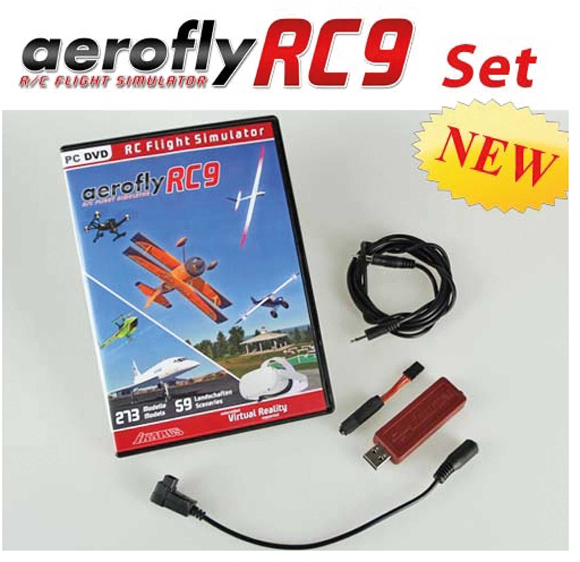 IKARUS Kit : Aerofly RC9 avec interface pour Futaba