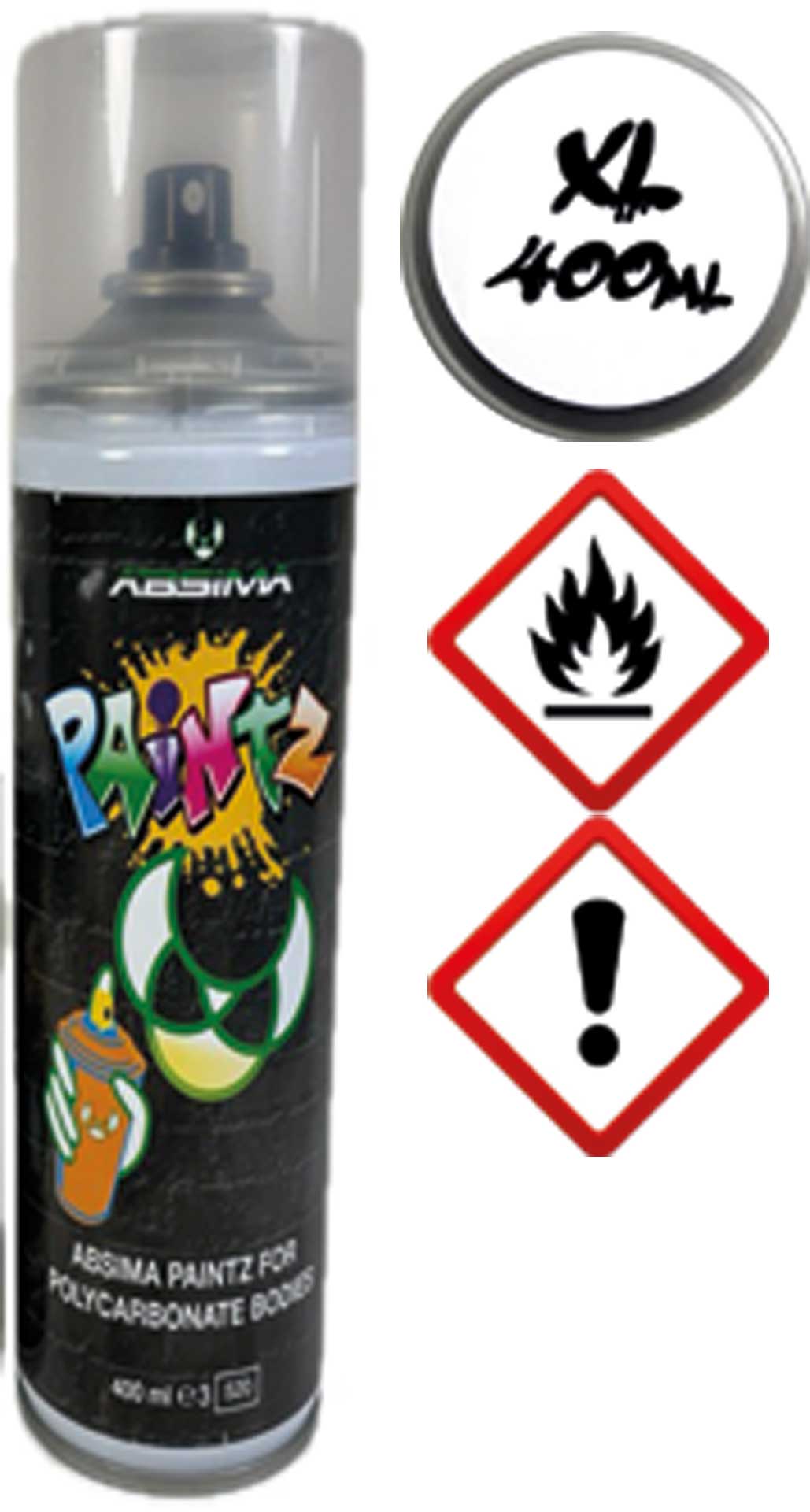 ABSIMA Polycarbonat Spray "PAINTZ WHITE" XL 400ml