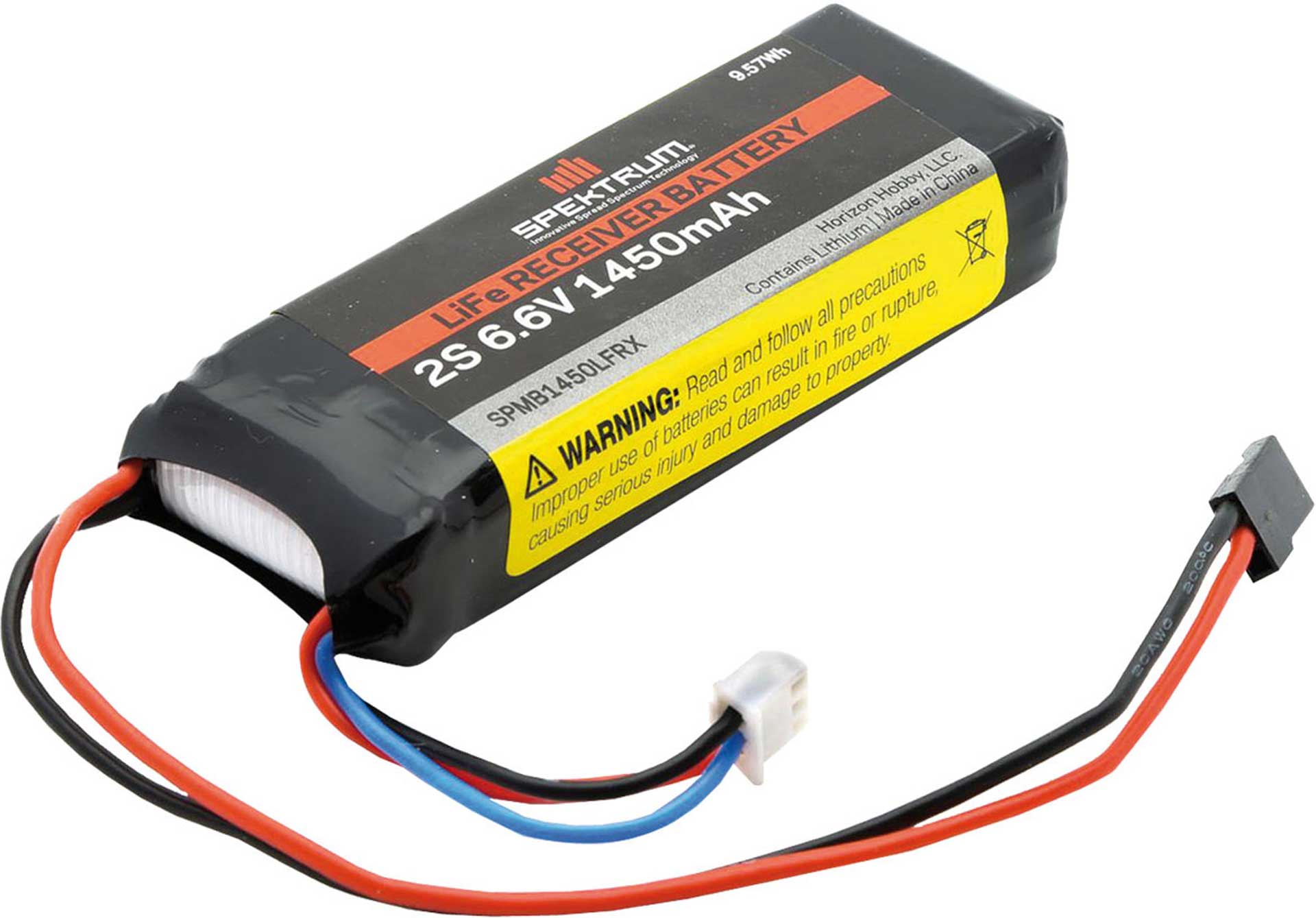 SPEKTRUM 6.6V 1450mAh 2S LiFe Receiver Battery: Universal Receiver