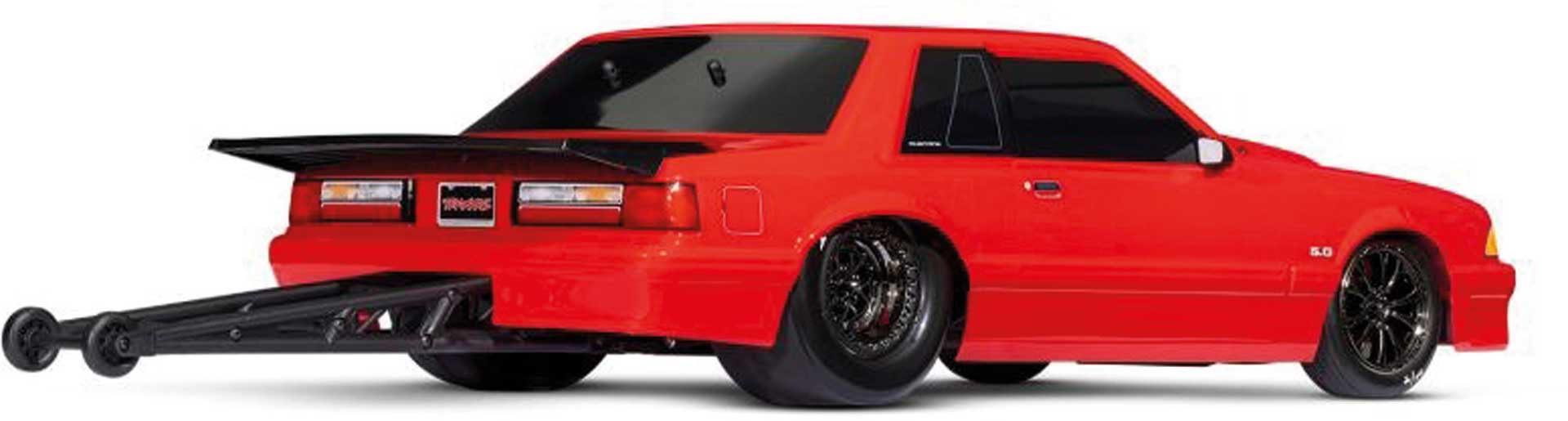 TRAXXAS KARO FORD MUSTANG FOX BODY RED LACQUERED COMPLETE