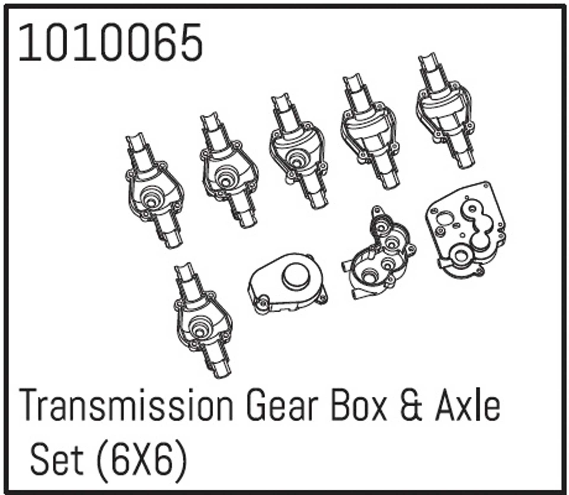 ABSIMA Transmission Gear Box & Axle Set (6X6)